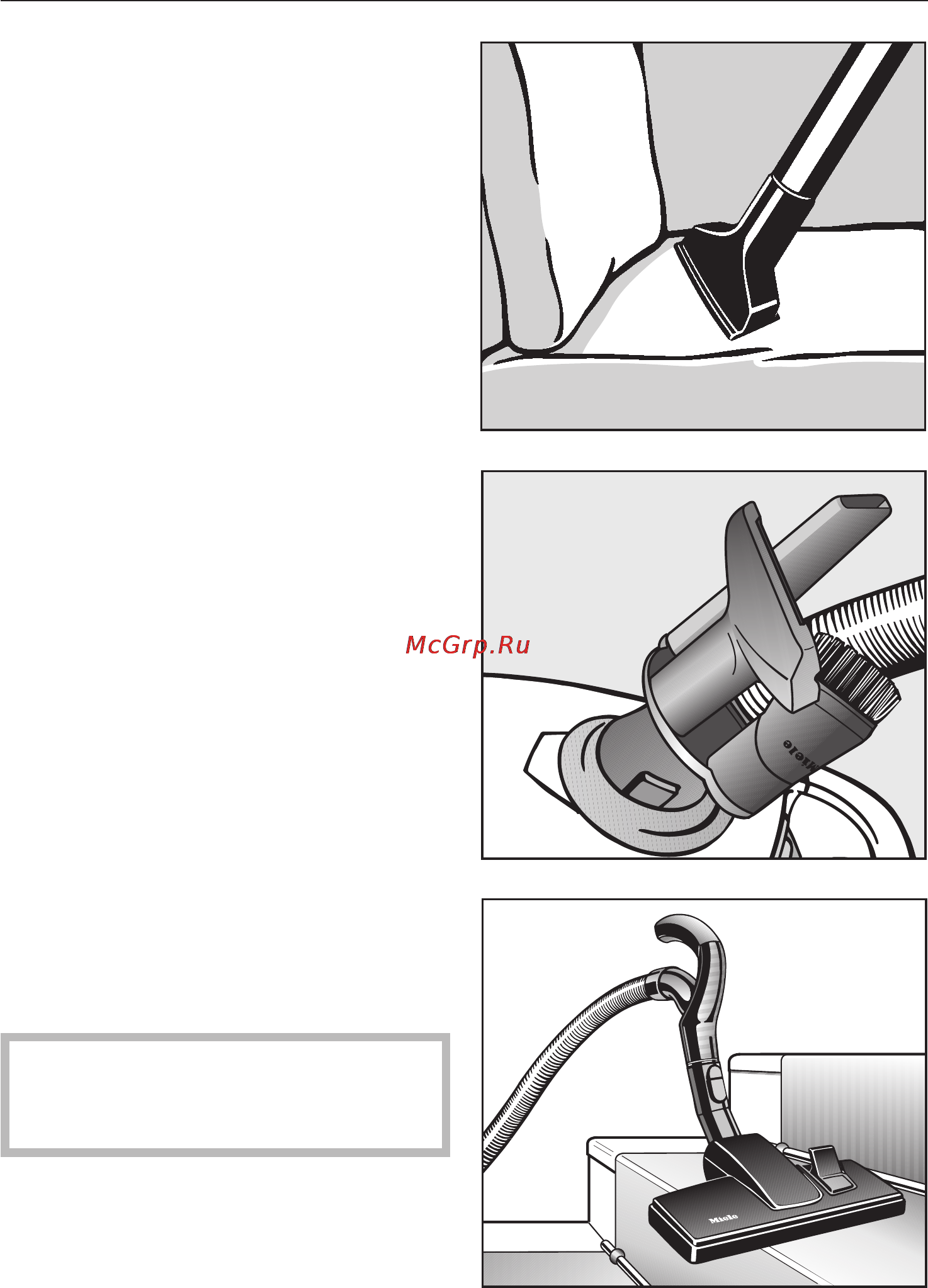 Miele S 4212 Graphite [14/44] Использование принадлежностей