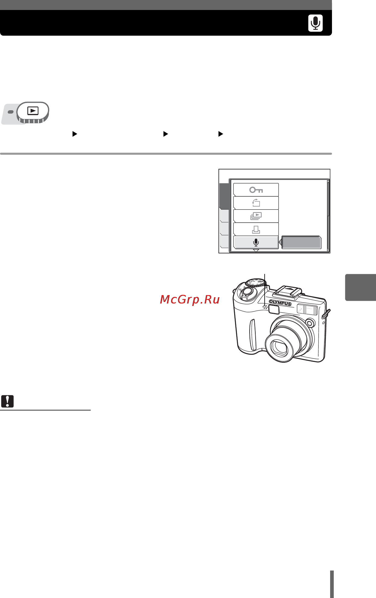Olympus SP-310 [91/195] Озвучивание снимков