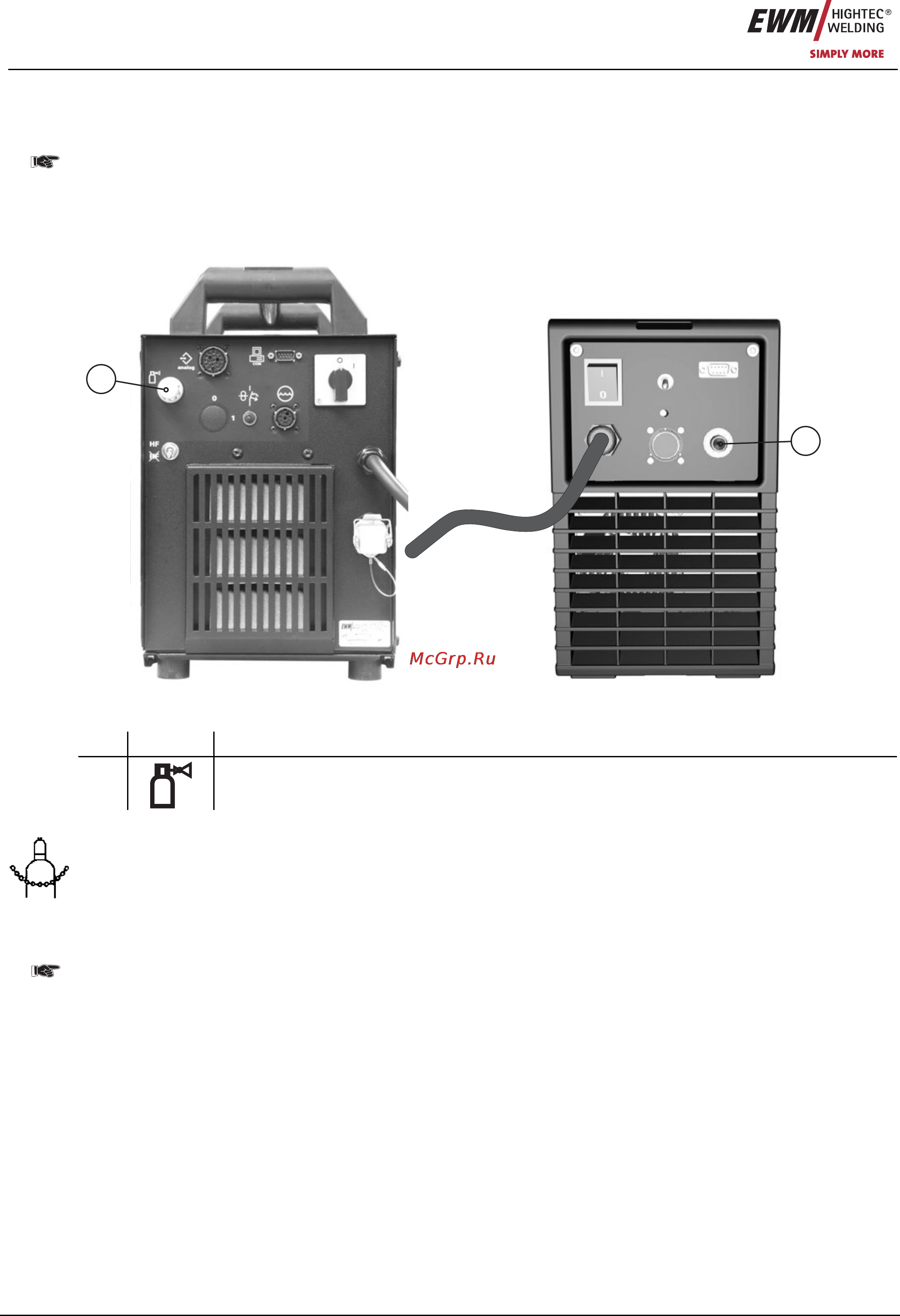Ewm TETRIX 300 activArc TGD Classic 090-000098-00102 [46/60] Подача защитного газа