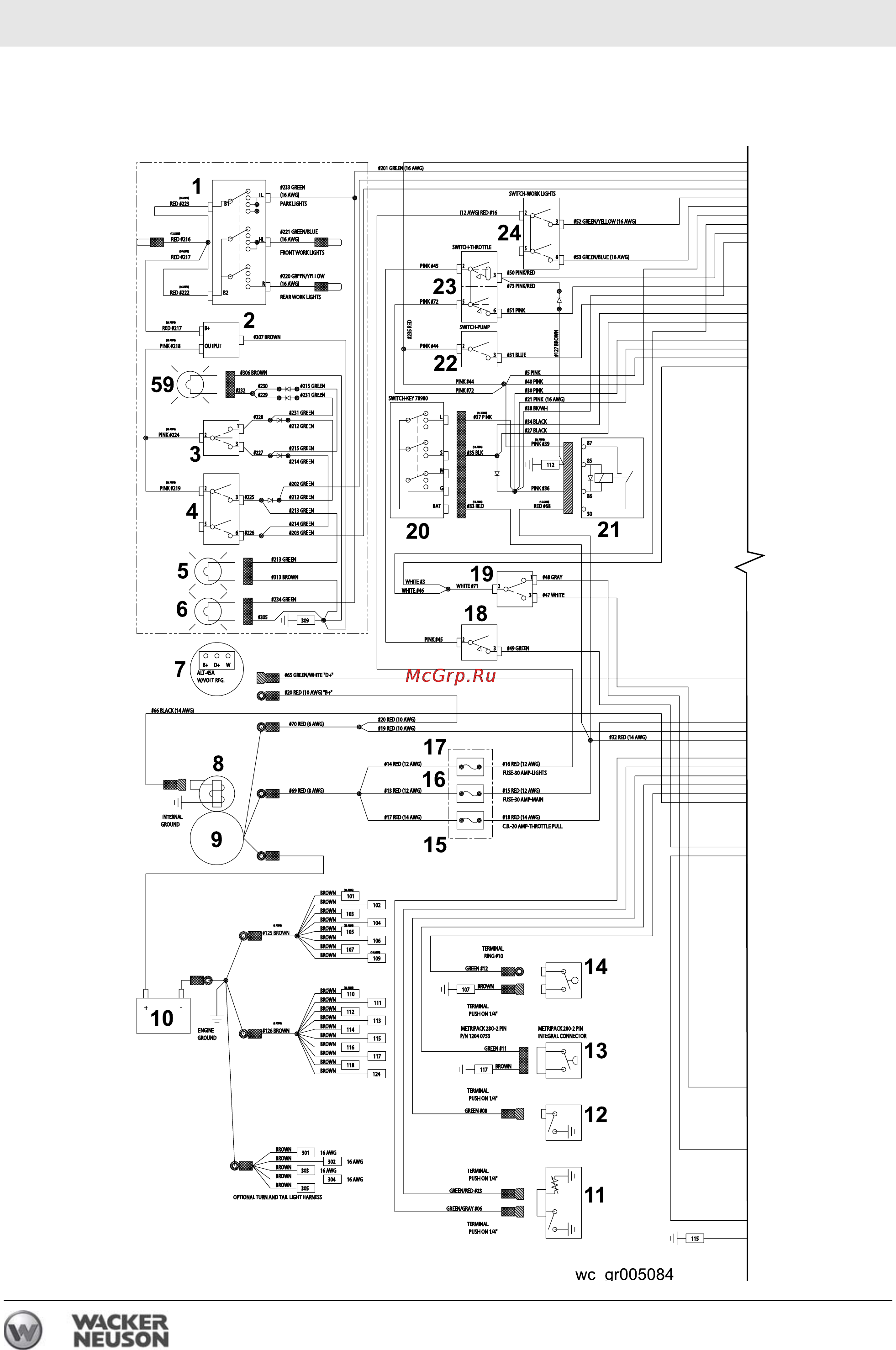Wacker Neuson RD 16-100 0620402 [100/110] Åëåêò²è åñêàø ñõåìà rd 16 irh