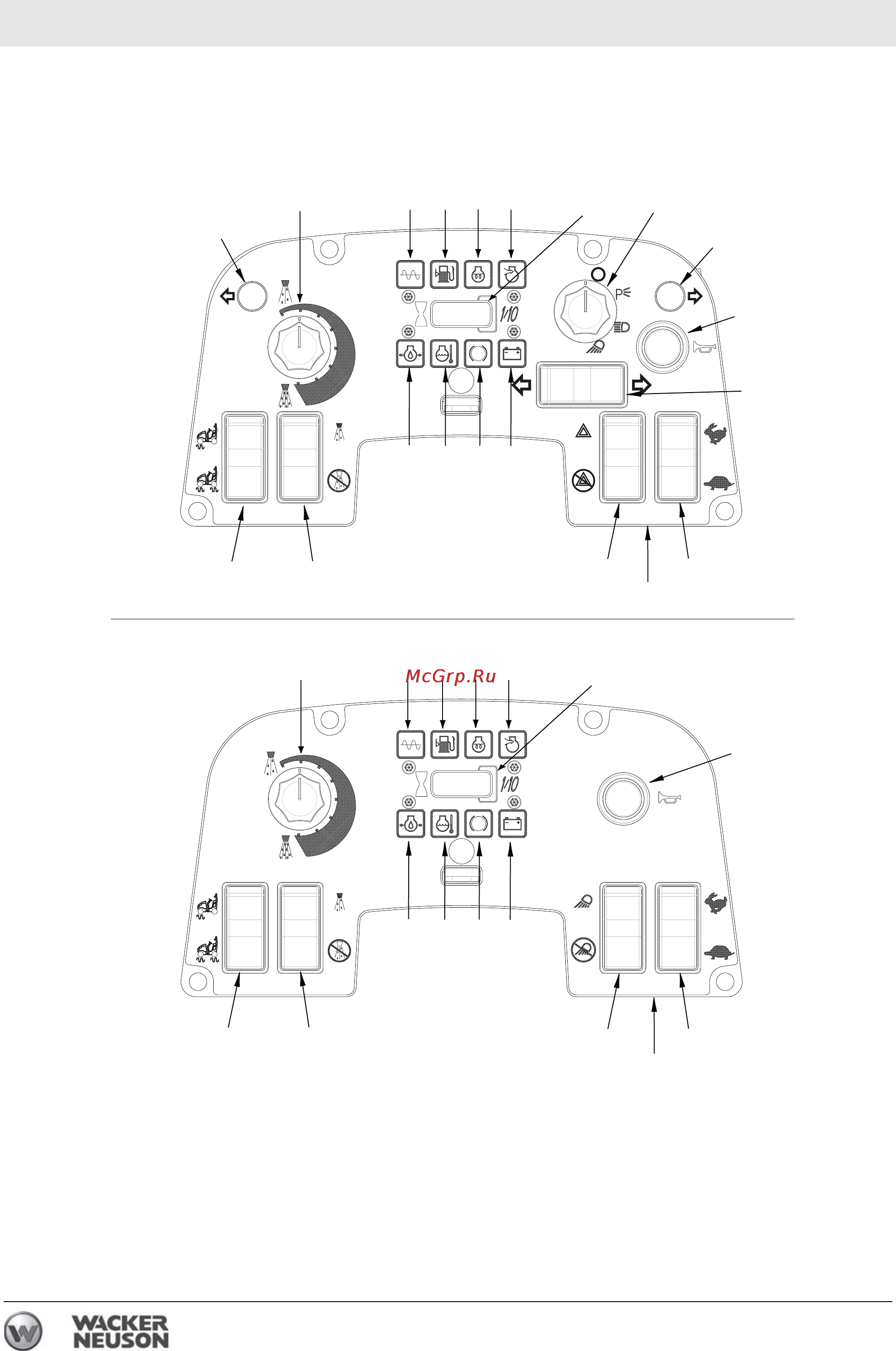 Wacker Neuson RD 16-100 0620402 [34/110] Ïàíåëü óï²àâëåíèø