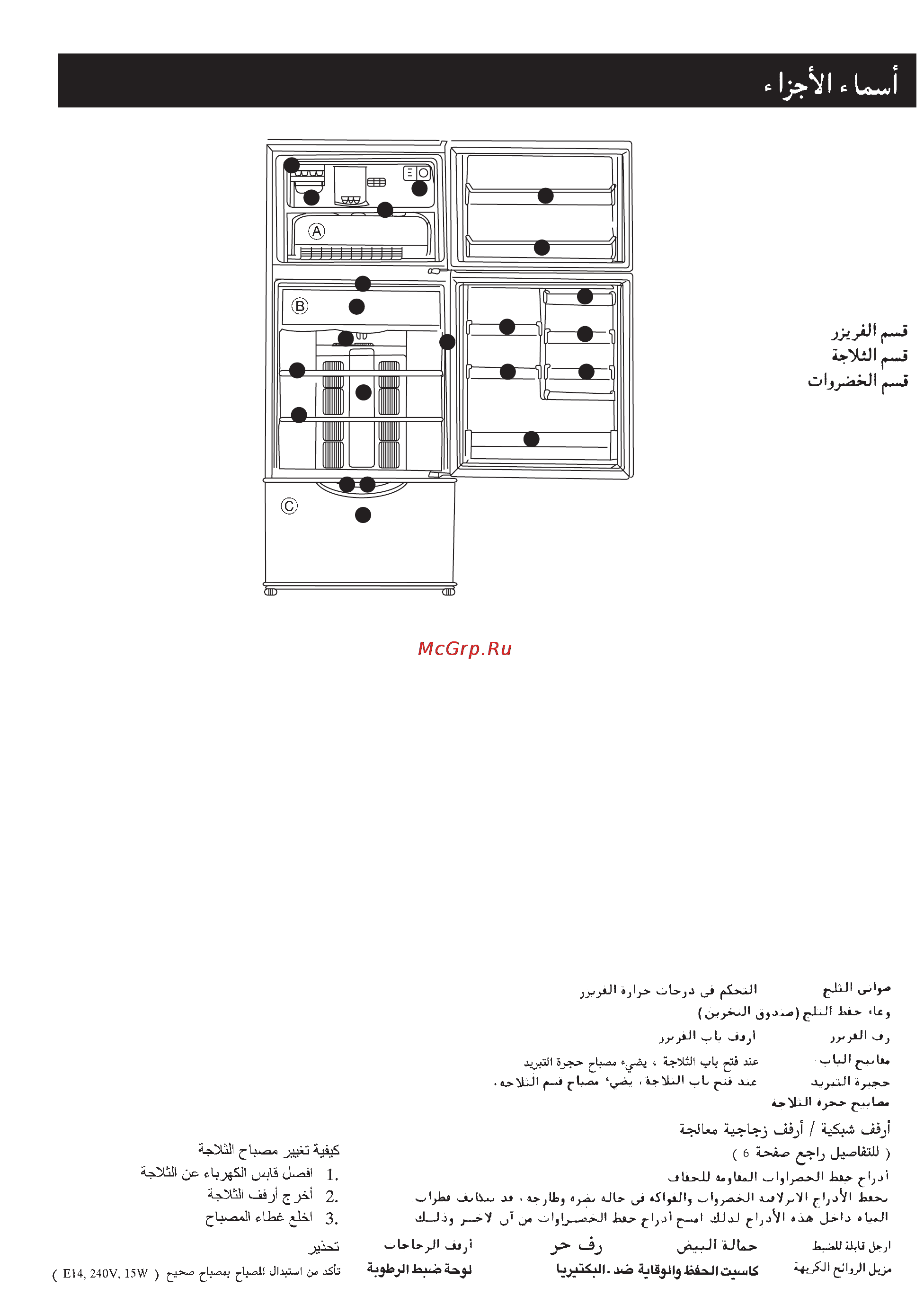 Panasonic NR-C703 [2/16] Parts identification