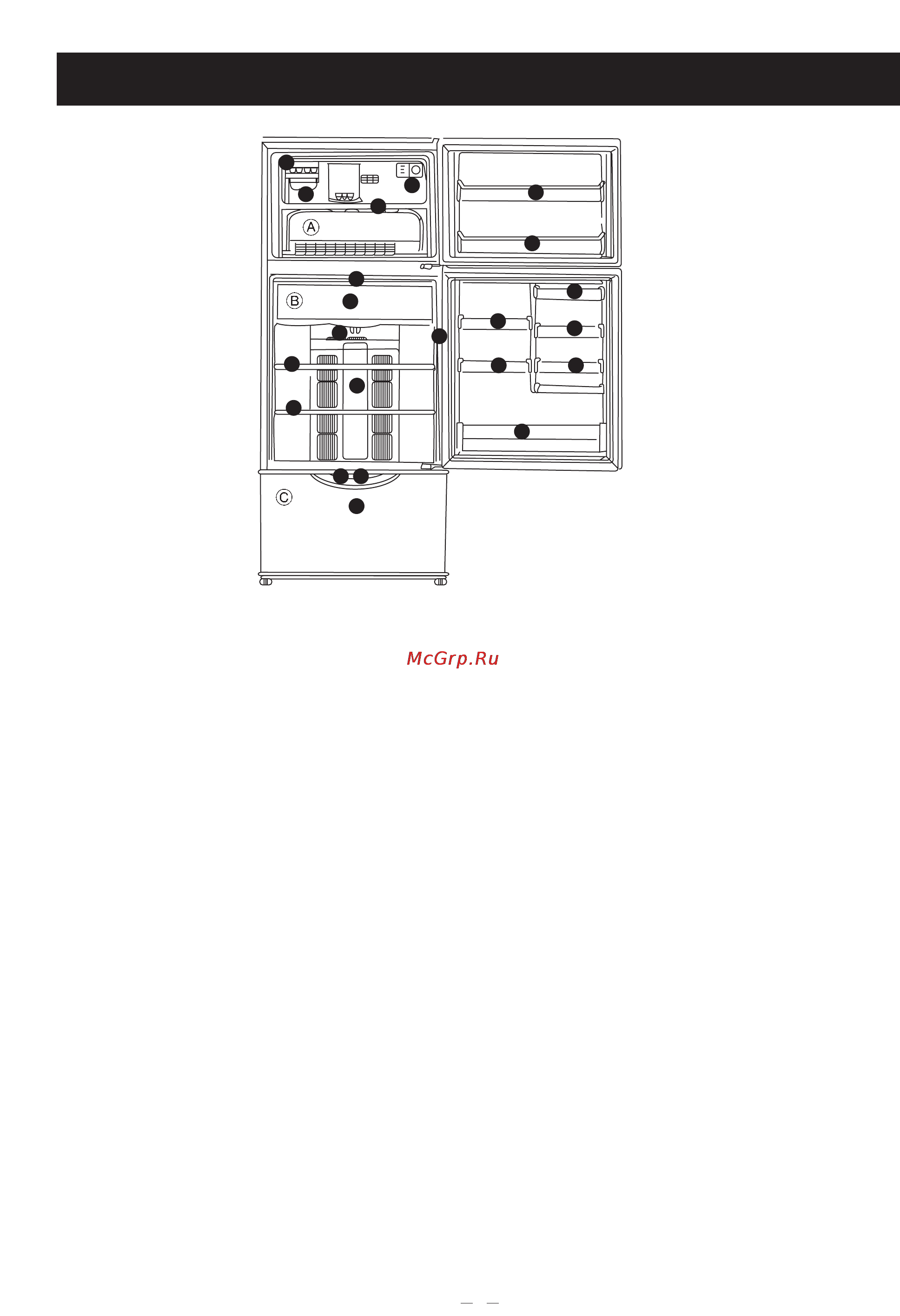 Panasonic NR-C703 [3/16] Названия основных частей