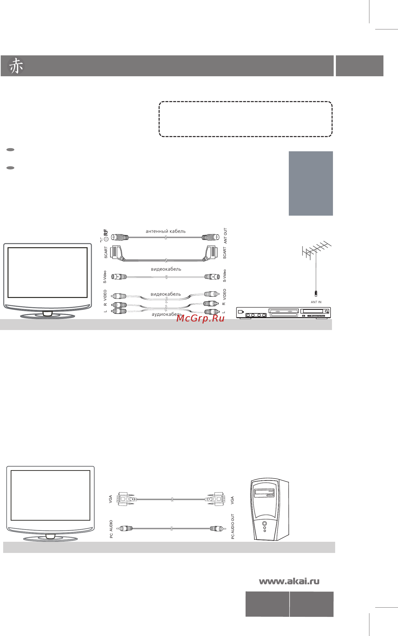 Akai LTC-16R5X2M [9/29] Подключение внешних устройств
