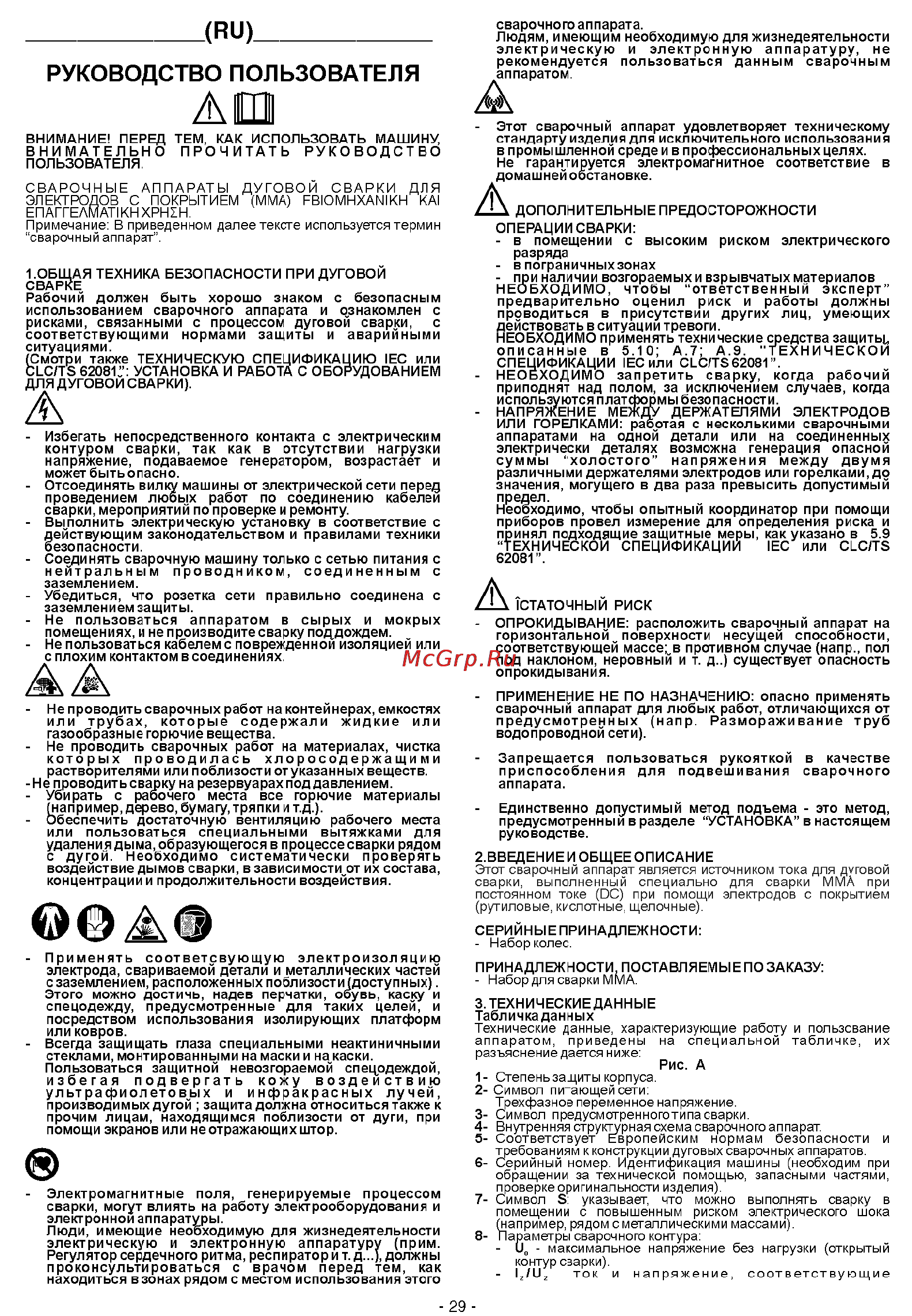 Telwin Linear 280 230-400V [3/9] Оо ао