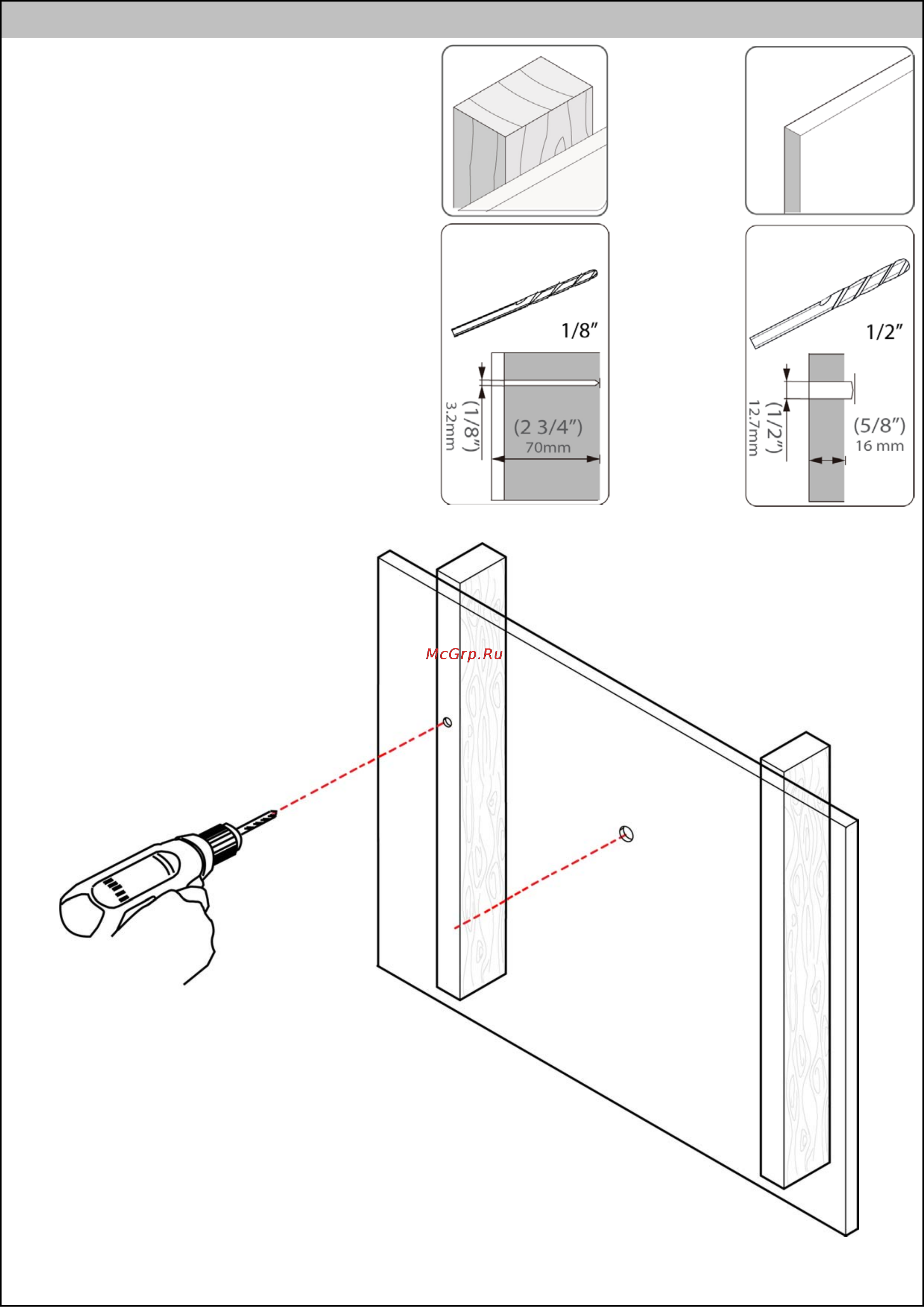 Omnimount VB60LED Black [14/20] Step 4 wood stud dry wall continued