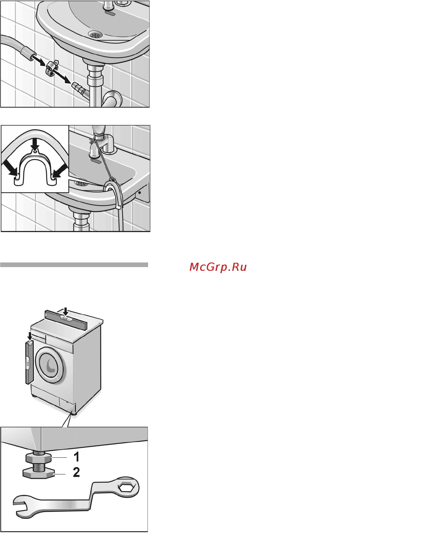 Siemens WD12D420 [59/62] Aligning the washer dryer