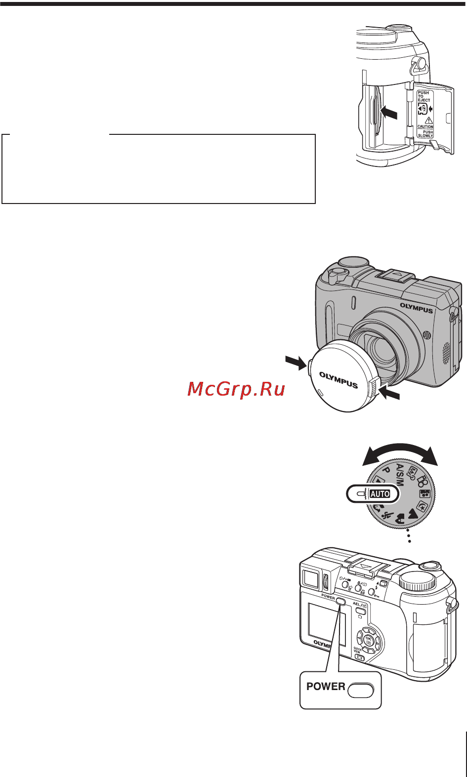 Olympus C-750 Ultra Zoom [13/52] Изъятие карты памяти