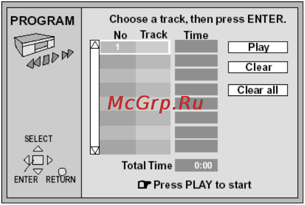 Yamaha DVD-S830 [11/18] Воспроизведение по программе all group