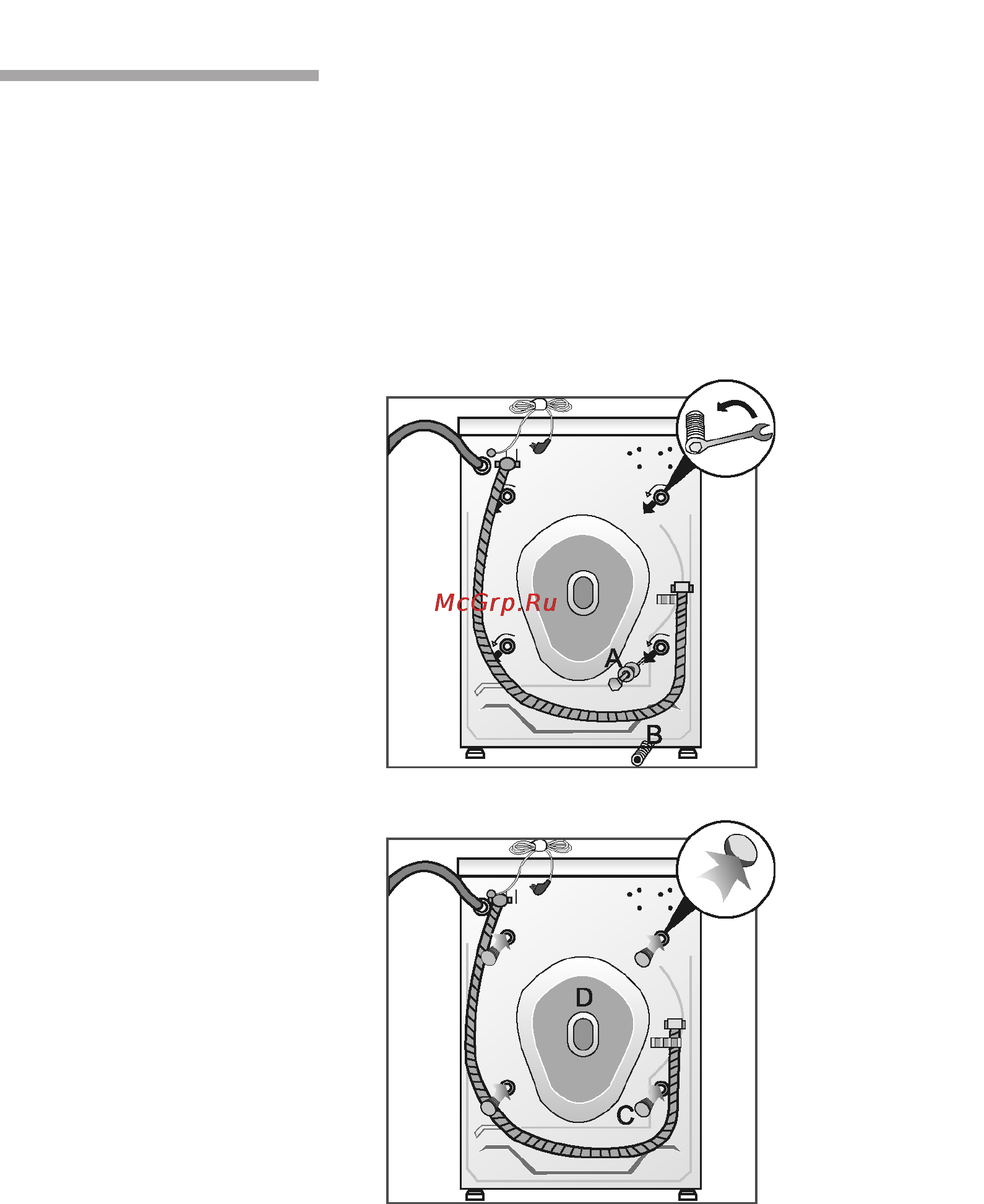 Siemens WD12D520 [56/63] Removing the transportation pro tection devices