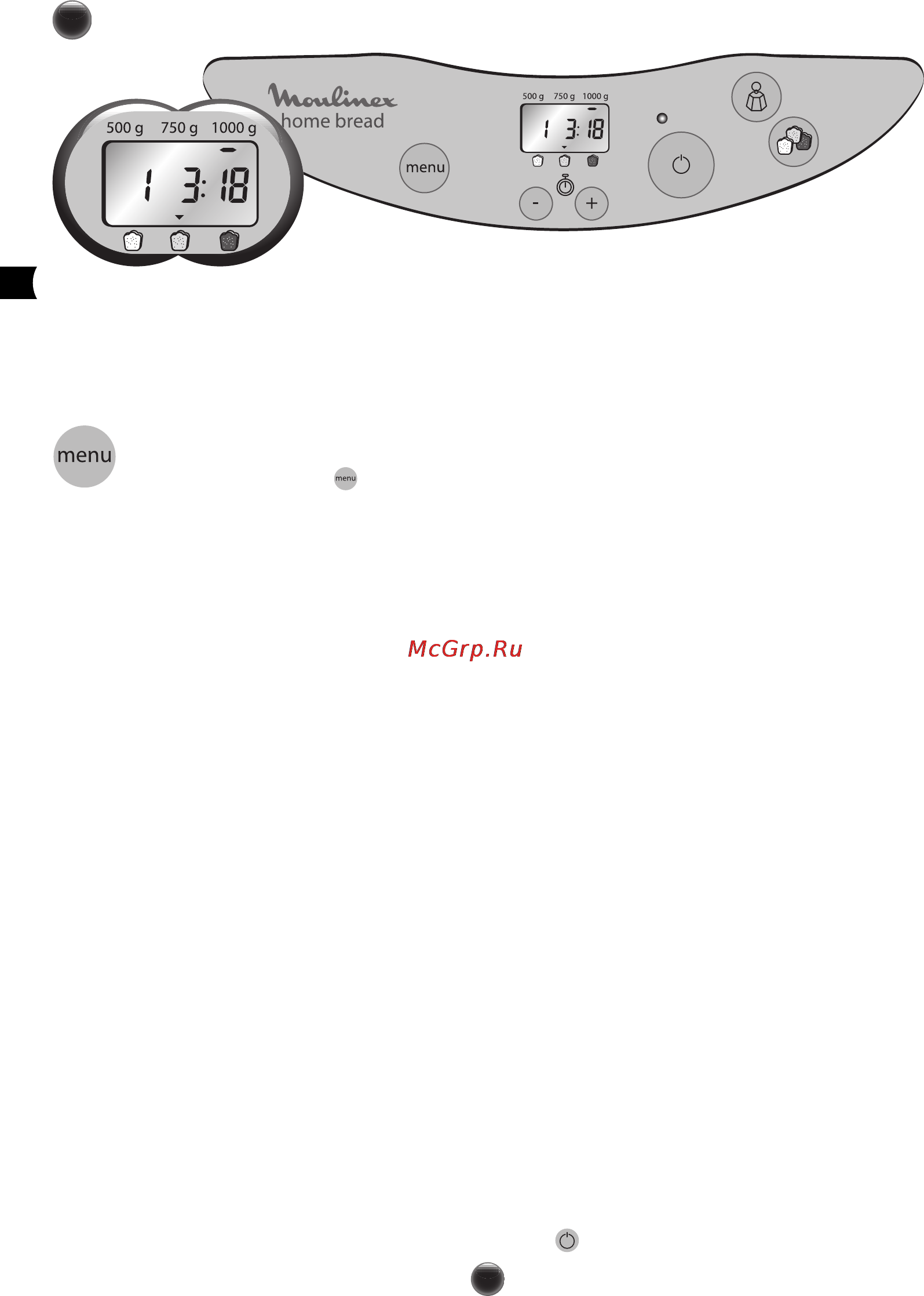 Moulinex OW200033 [7/16] Выбор программы