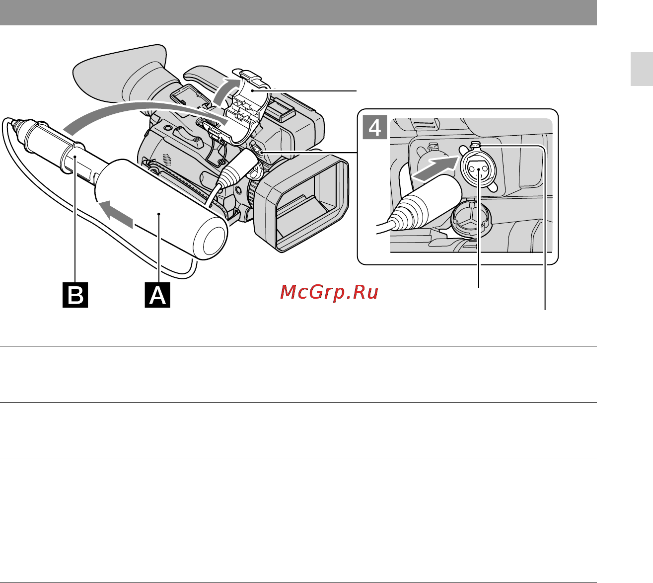 Sony HXR-NX70P [13/132] Attaching the microphone