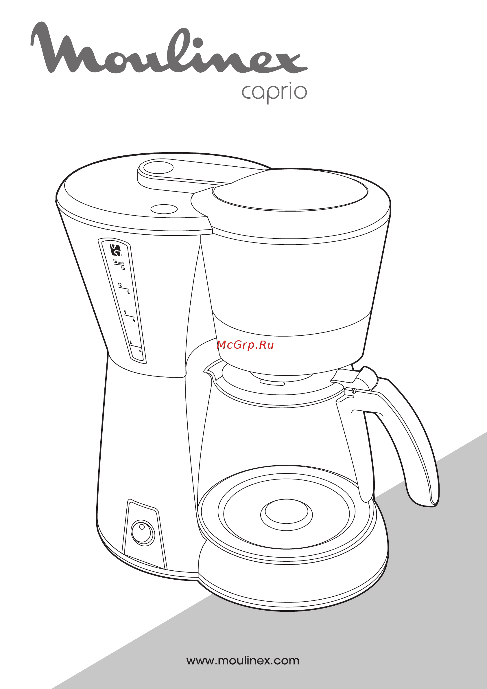 Moulinex FG211510 Inox/Black Инструкция по эксплуатации онлайн