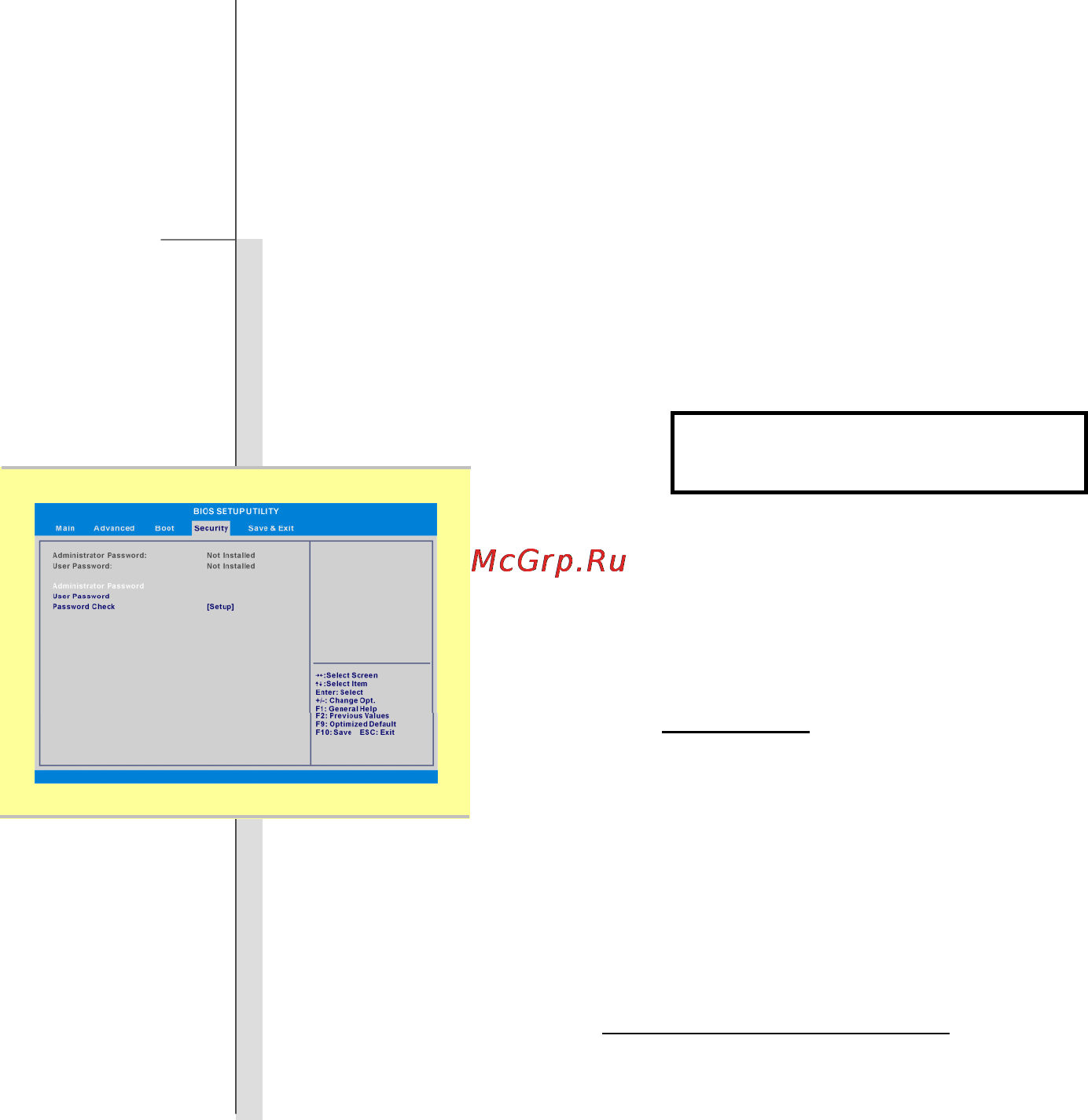 MSI FX720-022 [104/106] Security menu меню безопасность