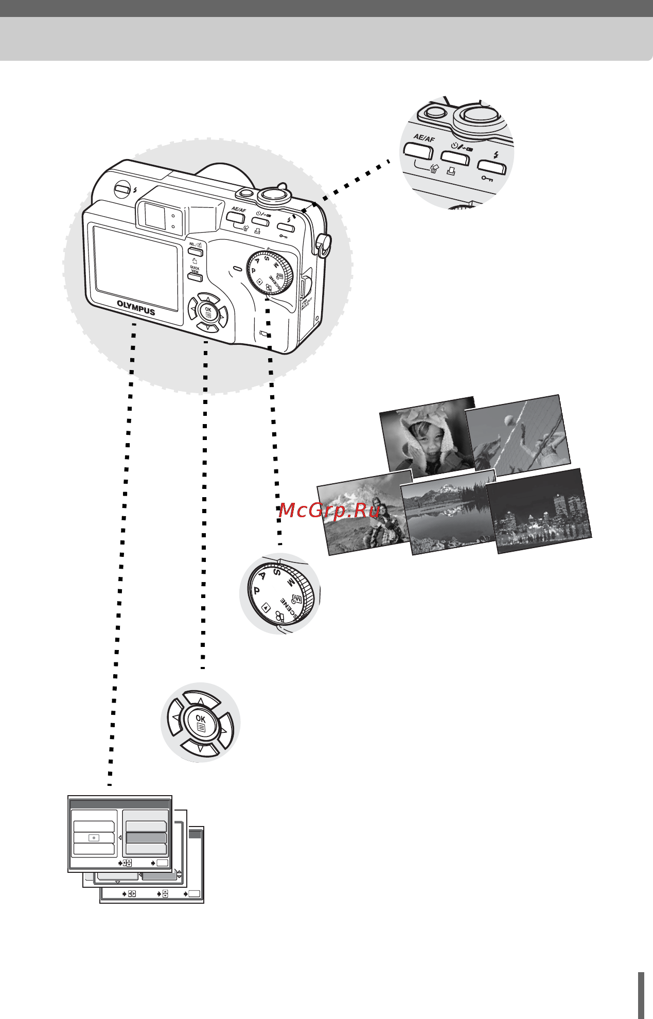 Olympus C-70 Zoom [3/194] Использование диска режимов