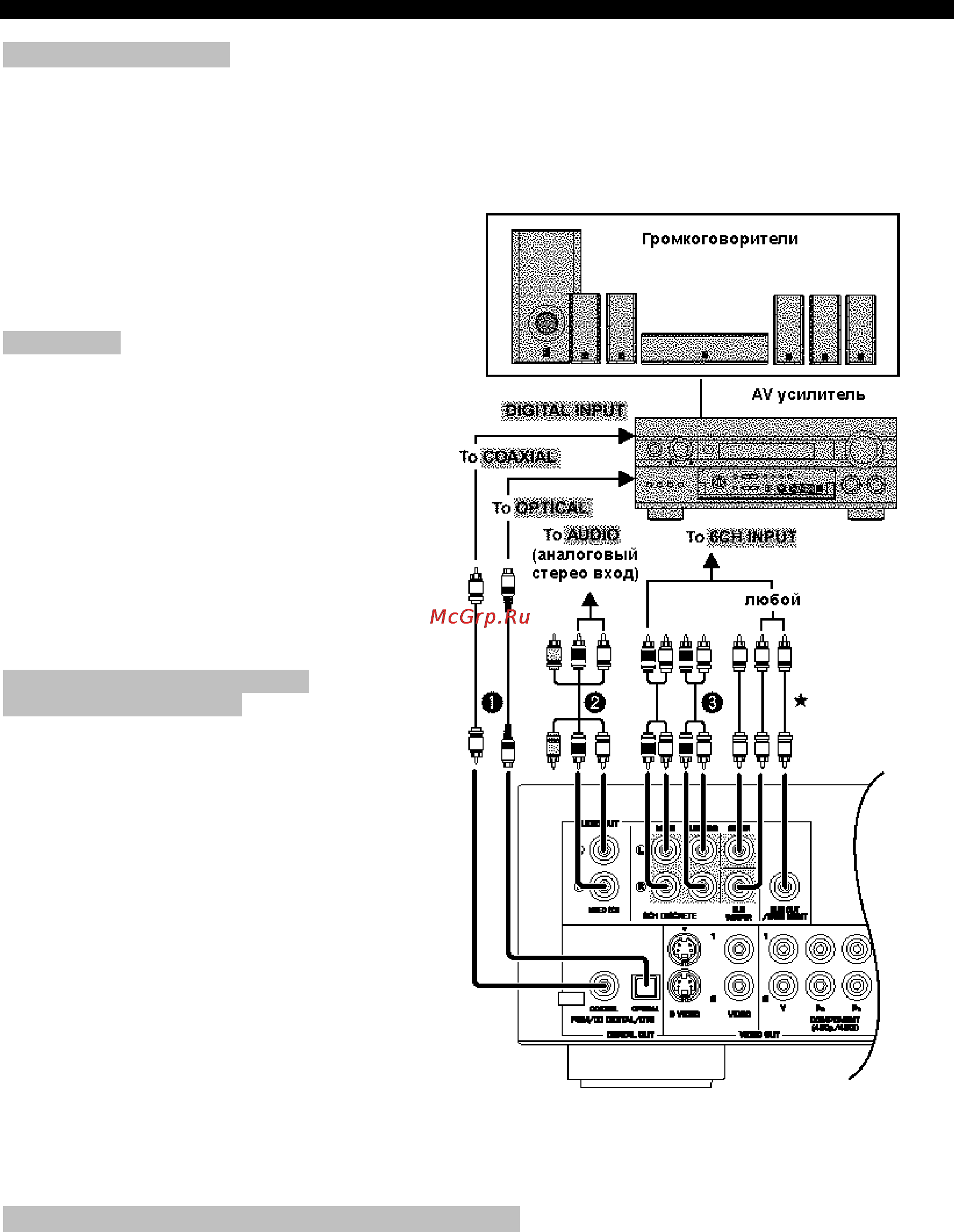 Yamaha DVD-S2300 [11/36] Аудио подключения