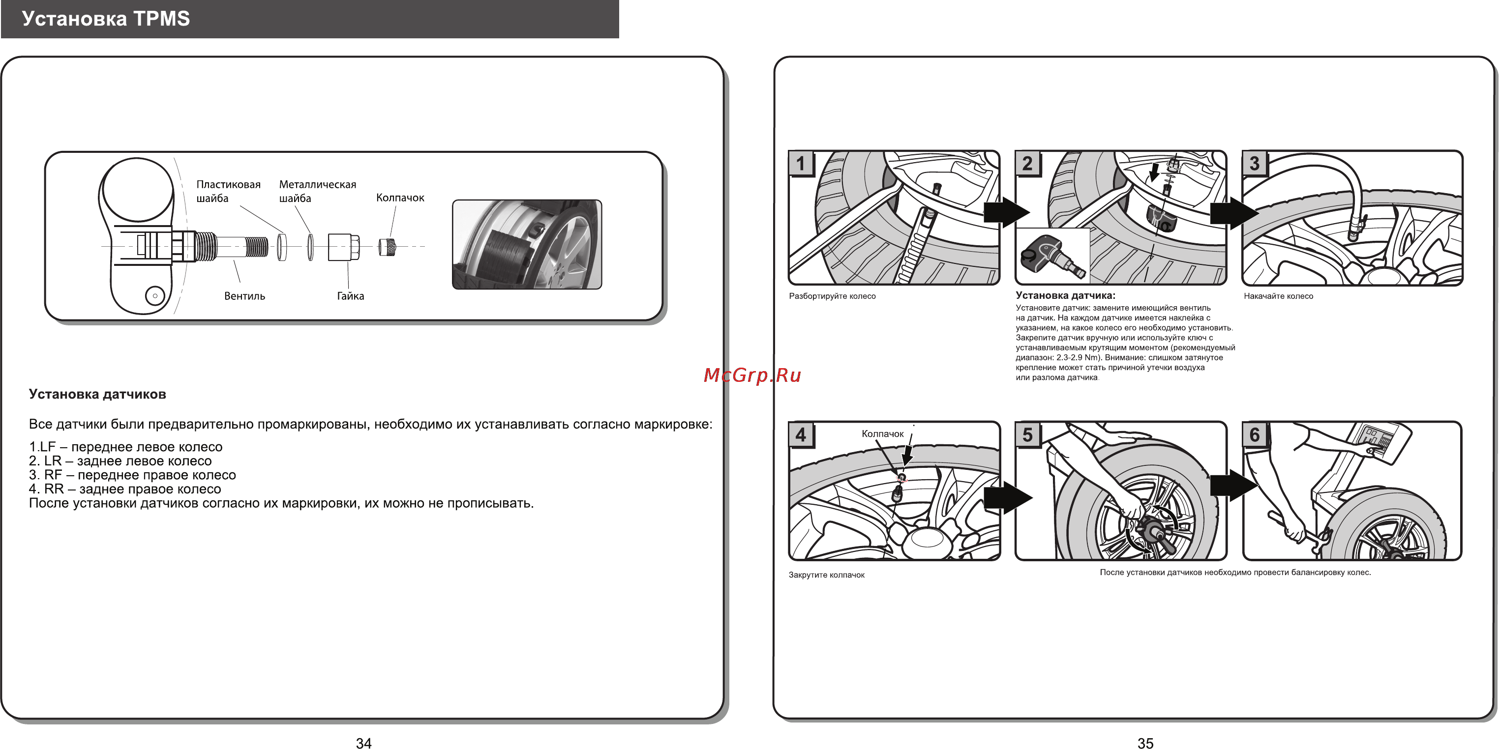 Parkmaster All-in-One [19/20] Установка tpms