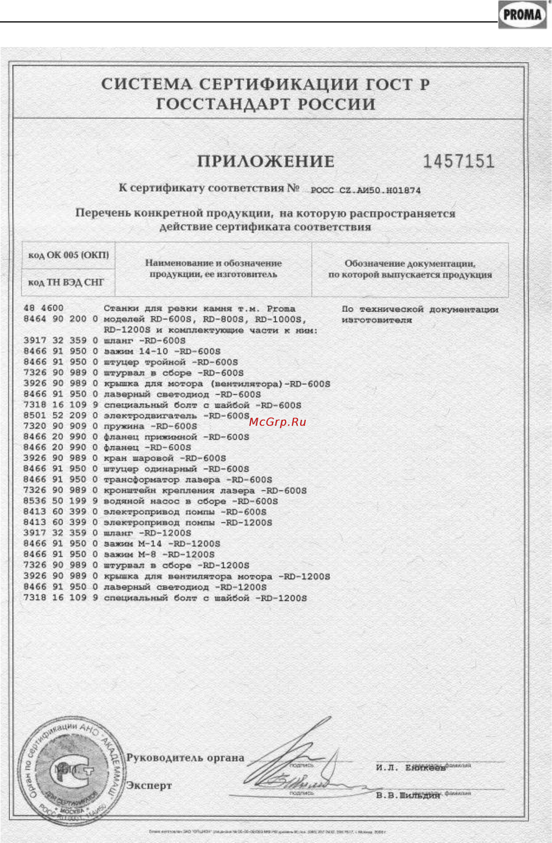 Proma RD-600S 25060000 Инструкция по эксплуатации онлайн [4/31] 26957