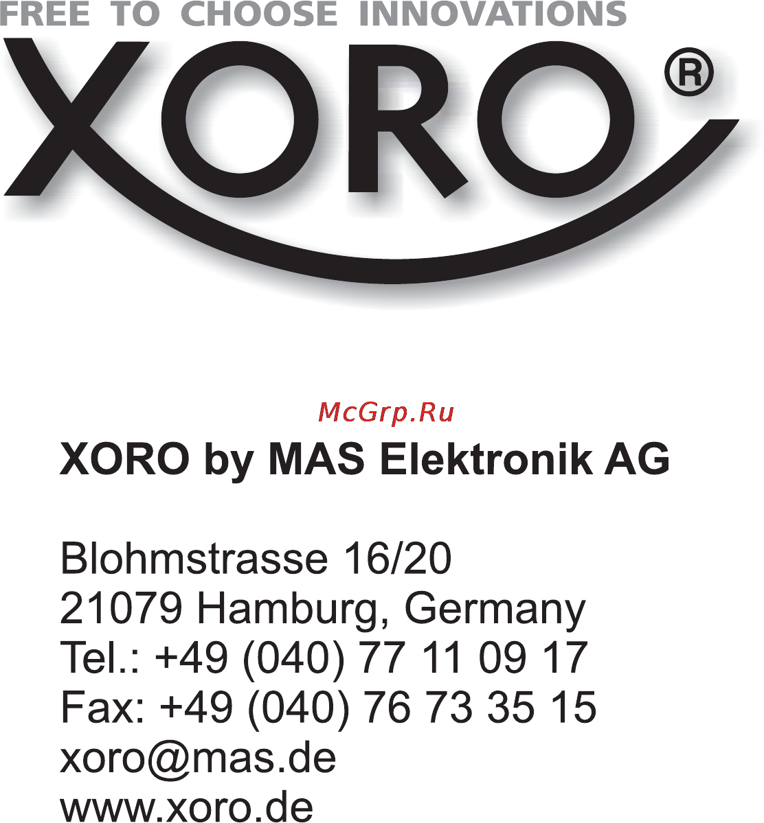 Xoro HVR 5500 Инструкция по эксплуатации онлайн [60/60] 27030