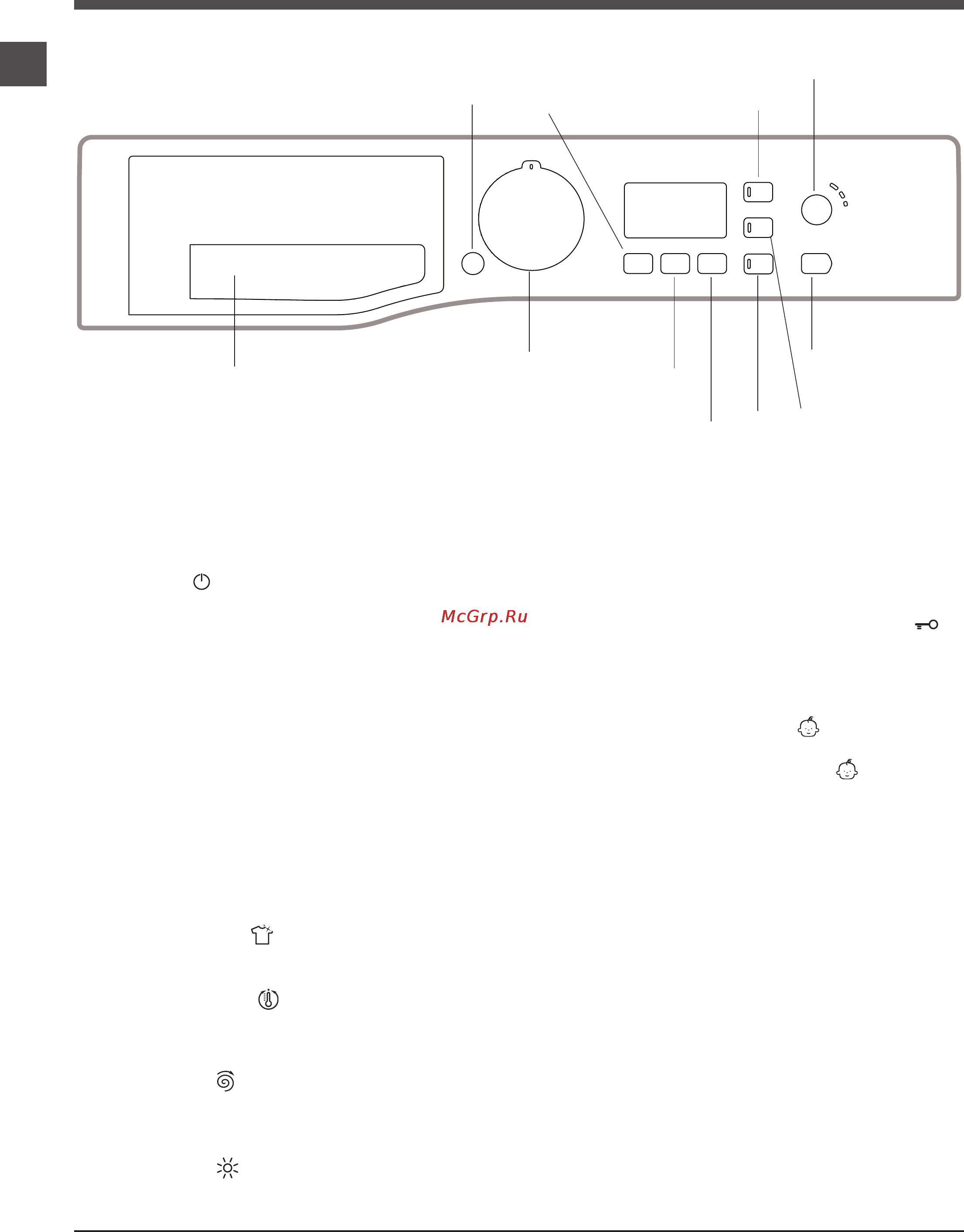 Ariston WDG 862 [64/84] Опис пральної машини