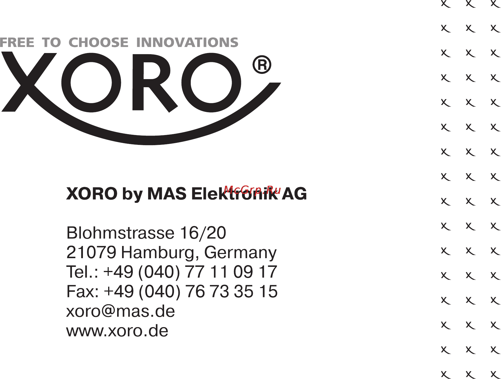 Xoro HSD R547 Инструкция по эксплуатации онлайн [64/64] 27060