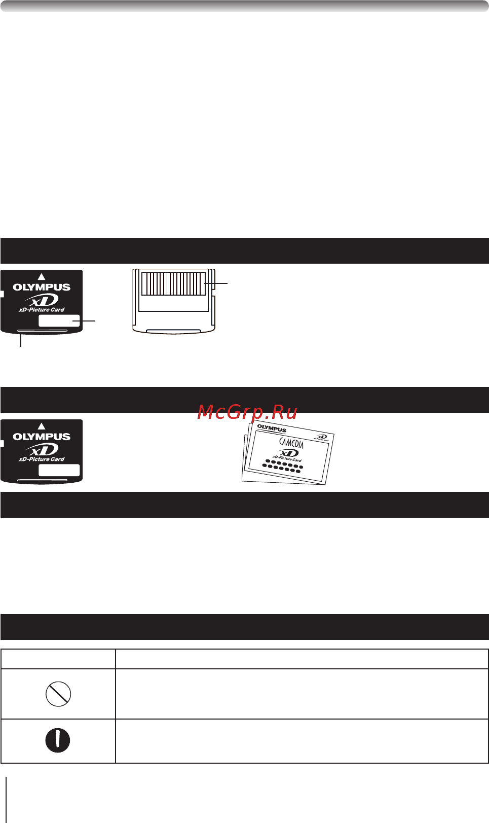 Olympus C-5060 Wide Zoom [58/60] Xd picture card стандартная карта