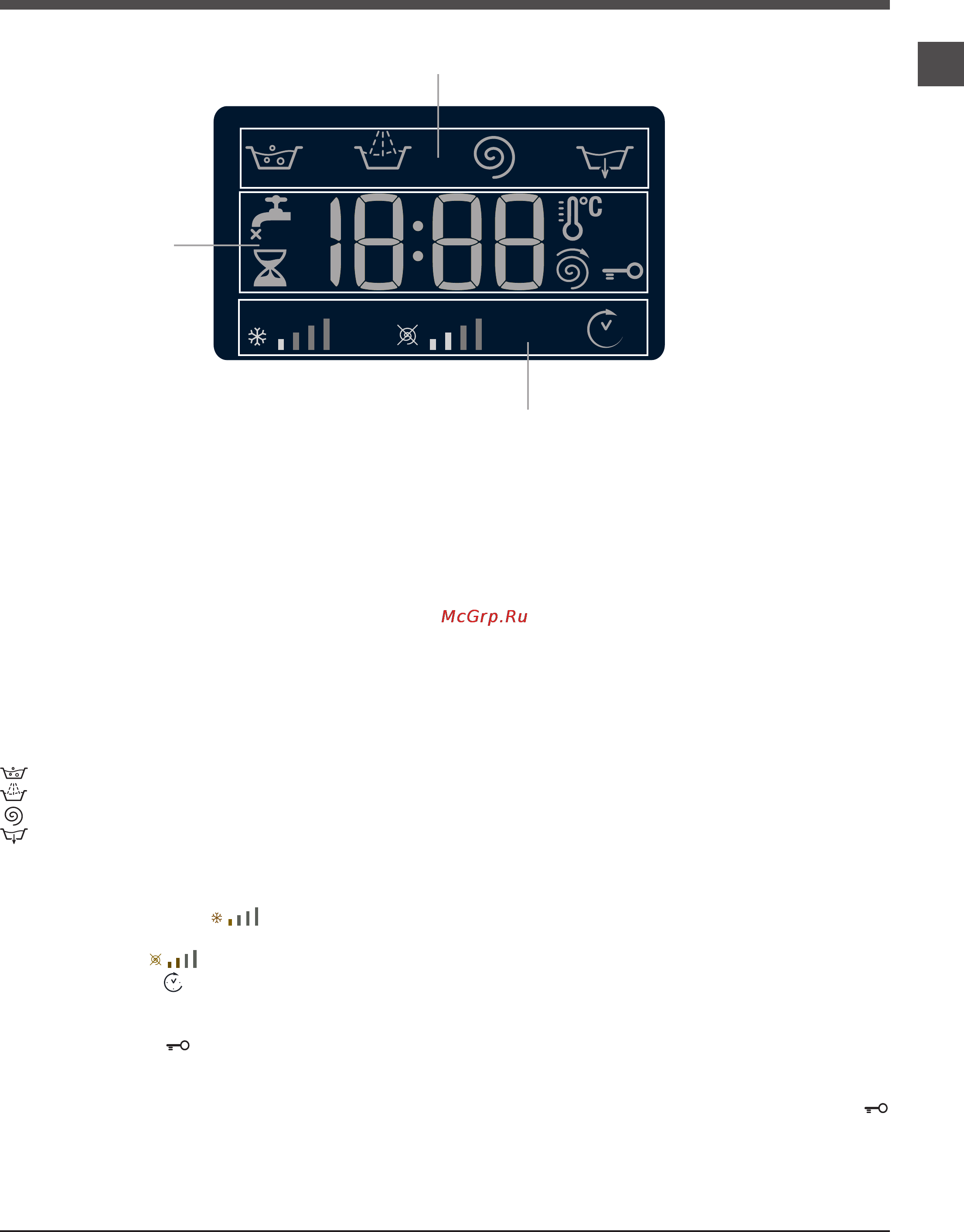 Hotpoint-Ariston WMG 720 B [17/24] Дисплей