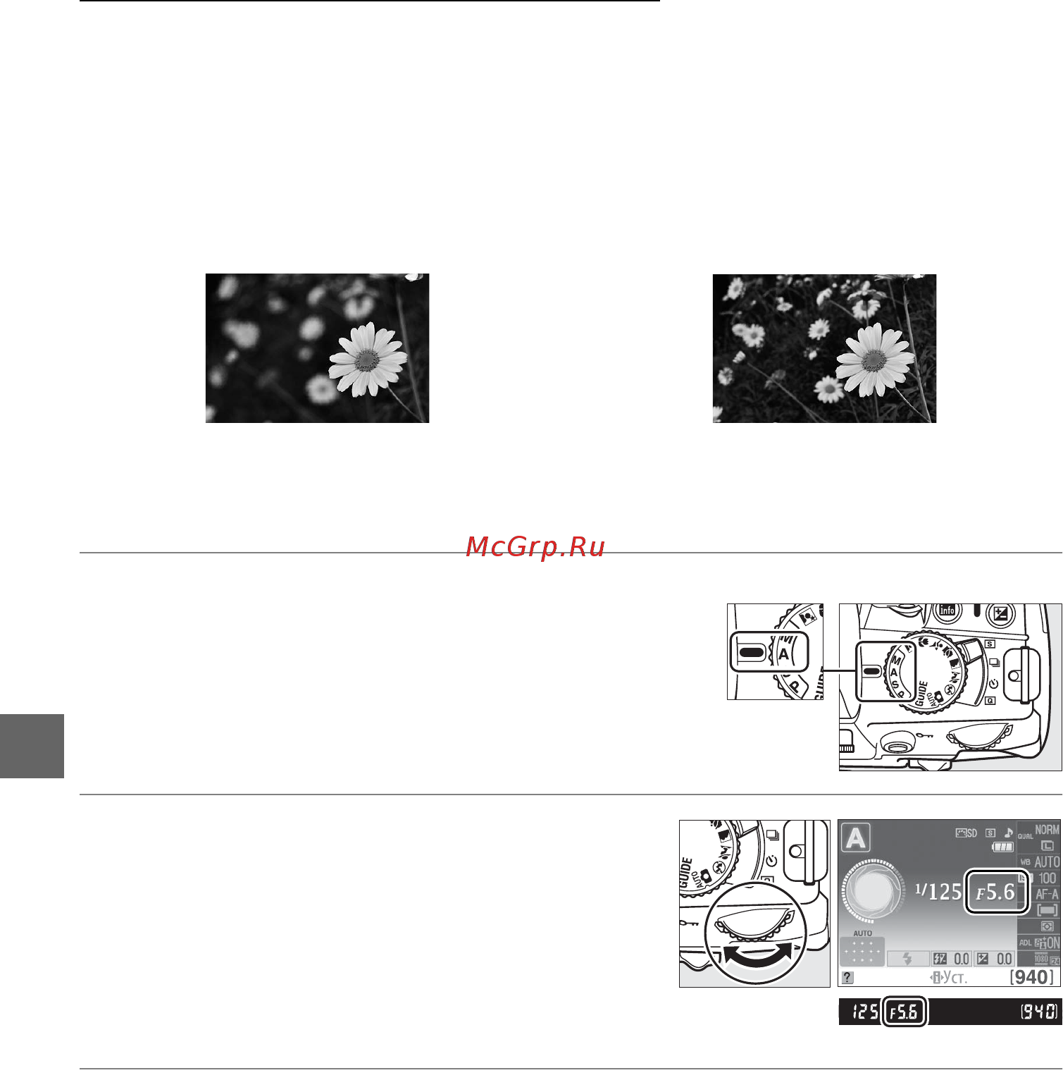 Nikon D3100 Kit 18-55 II Kit Black [92/224] Режим a авт с приор диаф