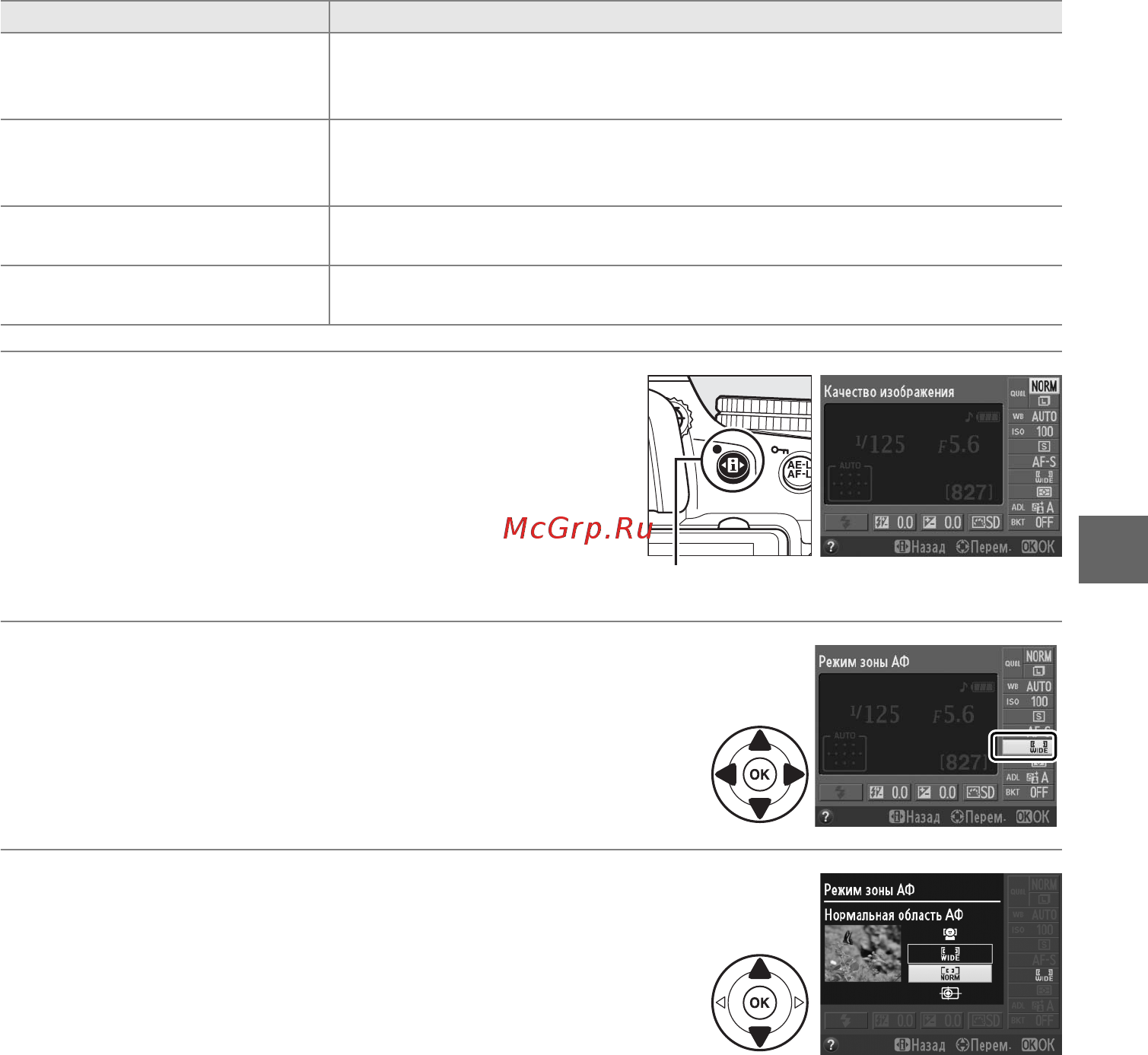 Nikon D5100 [119/260] Выбор режима зоны аф