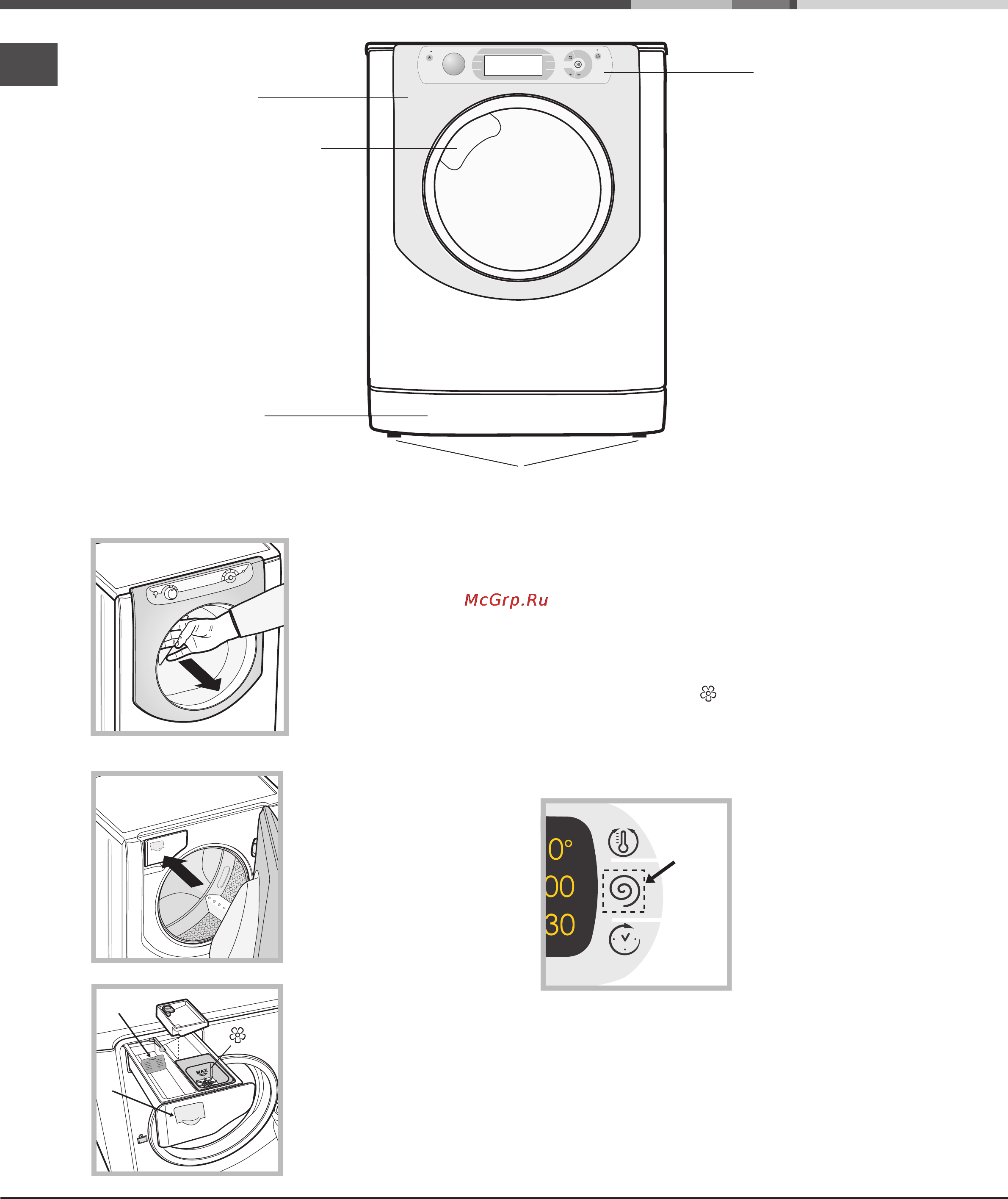 Hotpoint-Ariston AQS1D 29 [28/36] Кір жуғыш машинаның сипаттамасы