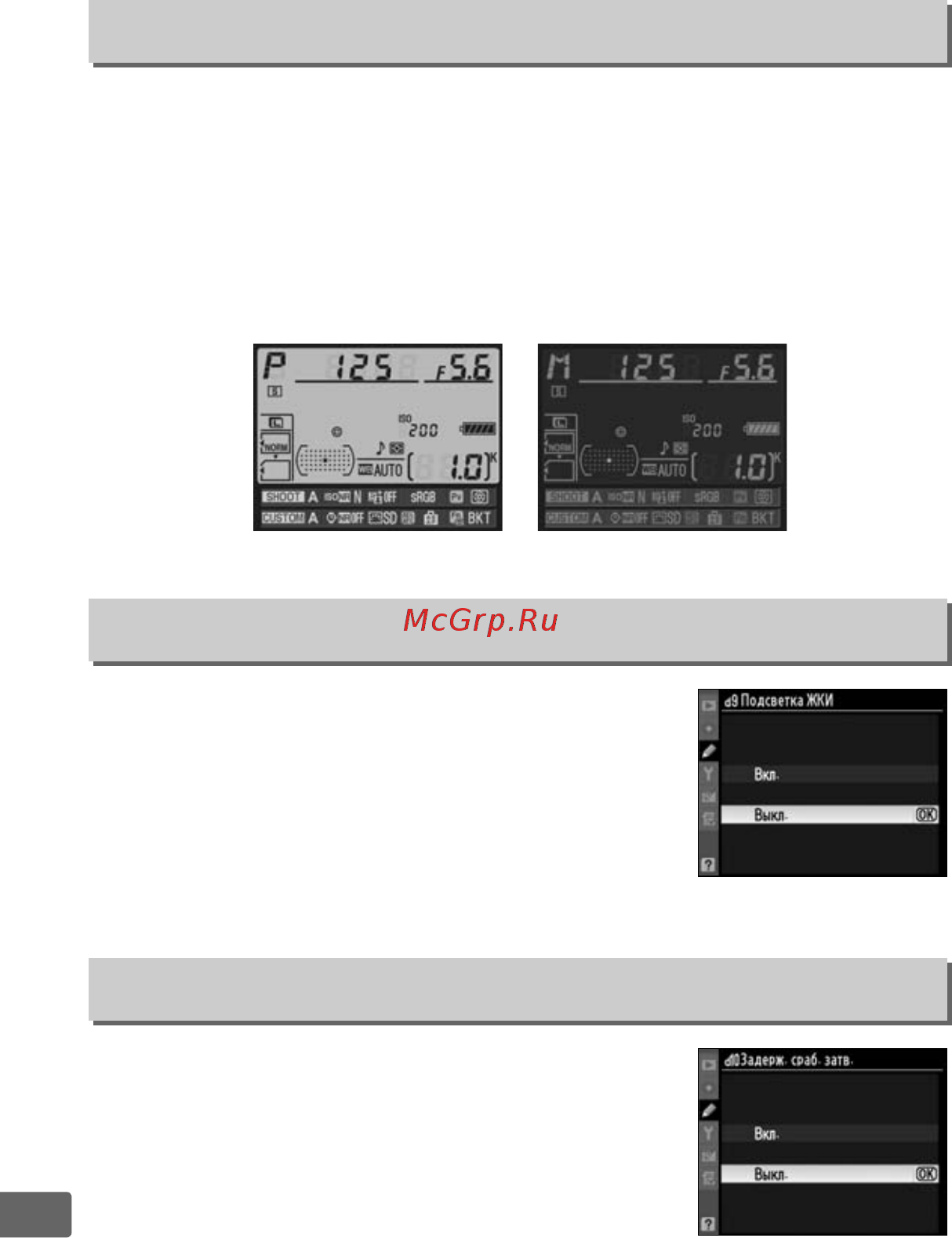 Nikon D300S Body [304/432] D8 дисплей информации
