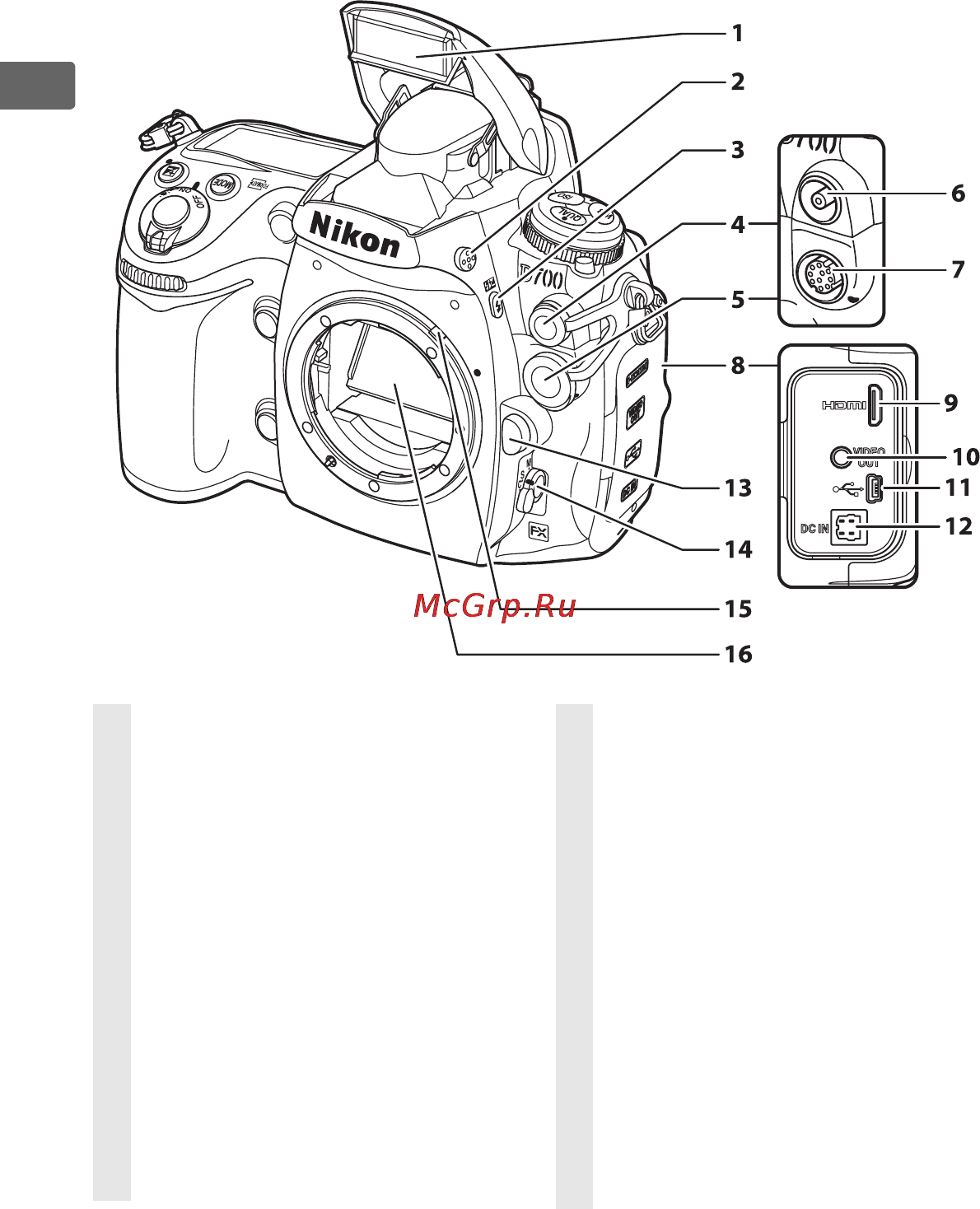 Nikon D700 Body [30/472] Корпус фотокамеры продолжение