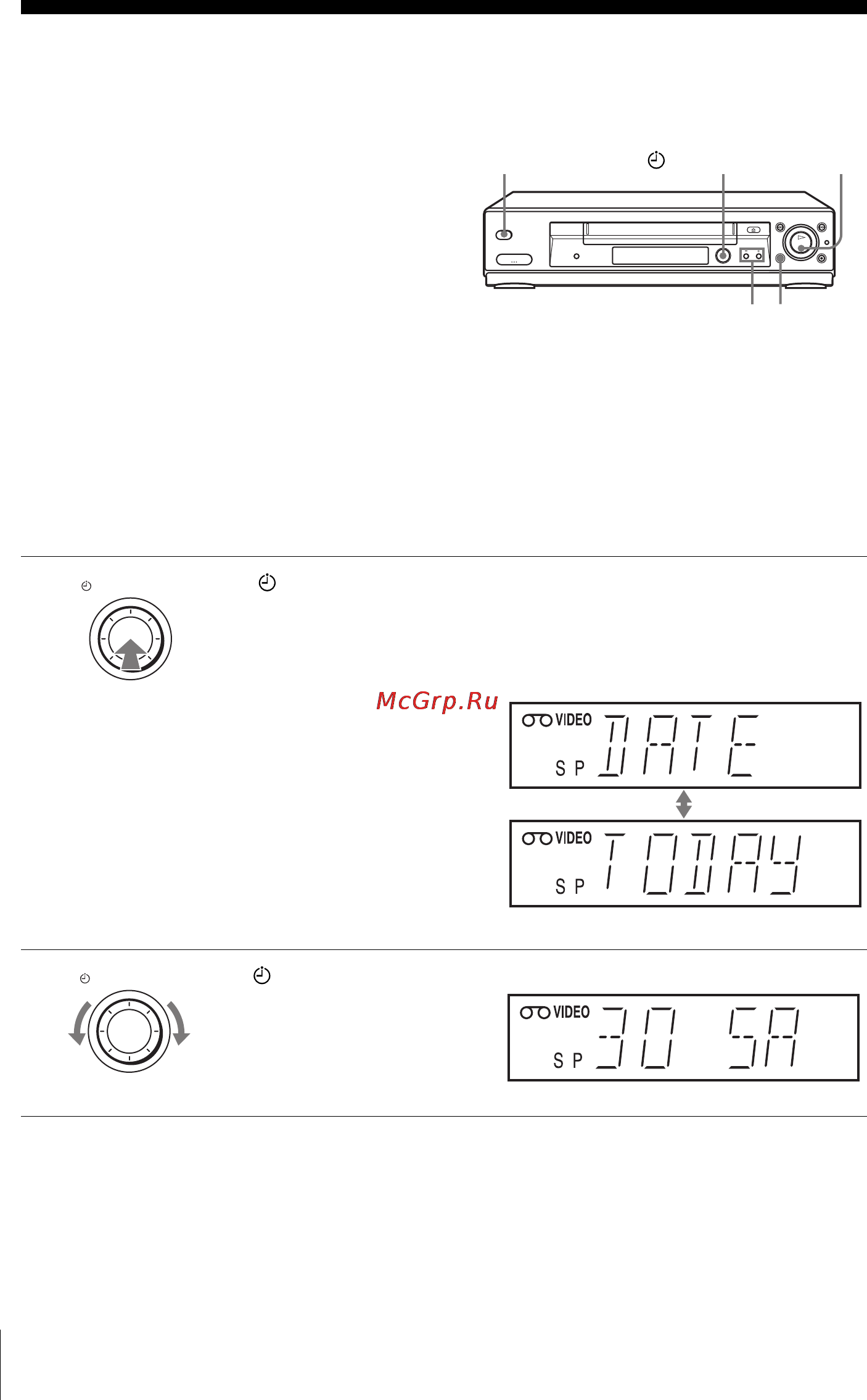 Sony SLV-SE230G [40/76] Recording tv programmes using the dial timer