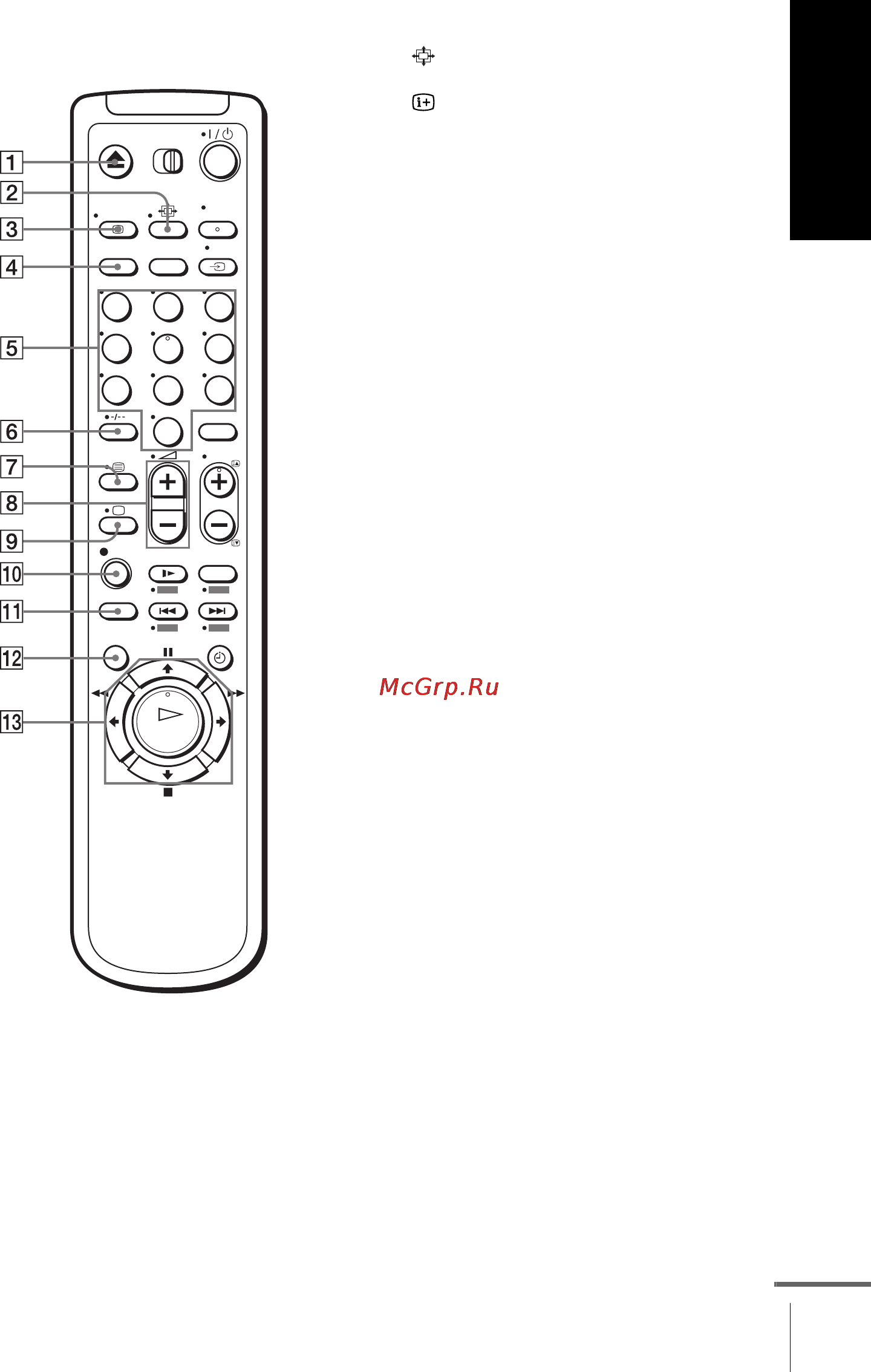 Sony SLV-SE230D [9/80] Remote commander