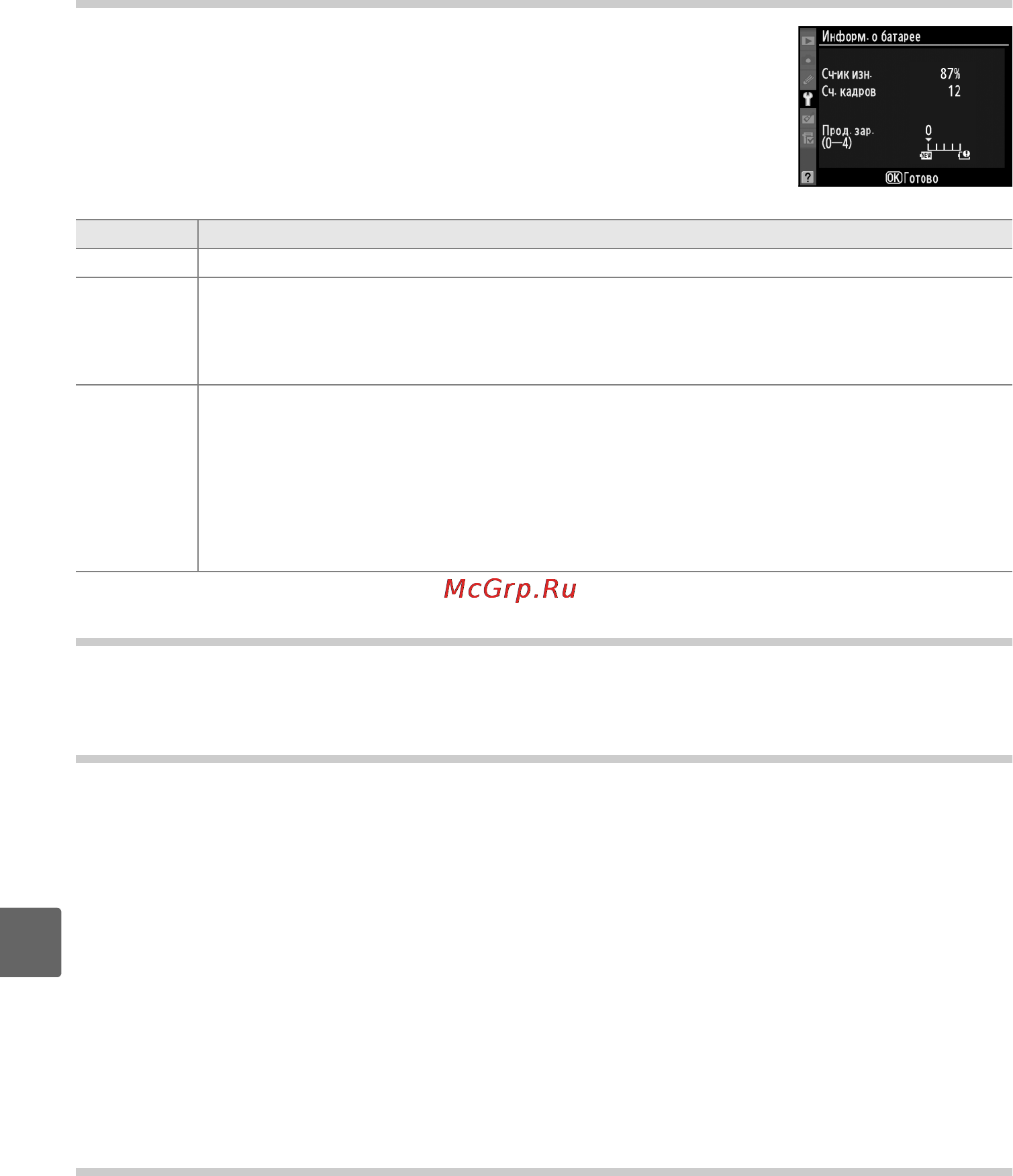 Nikon D90 Body [228/300] Информ о батарее