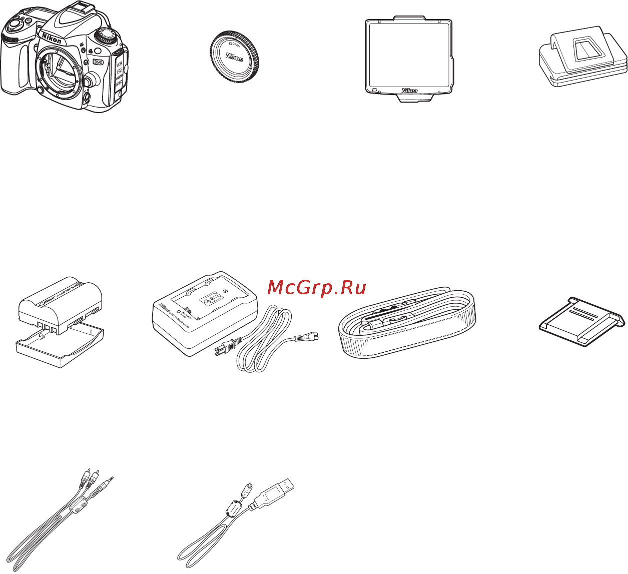 Nikon D90 Body [3/300] Содержание комплекта