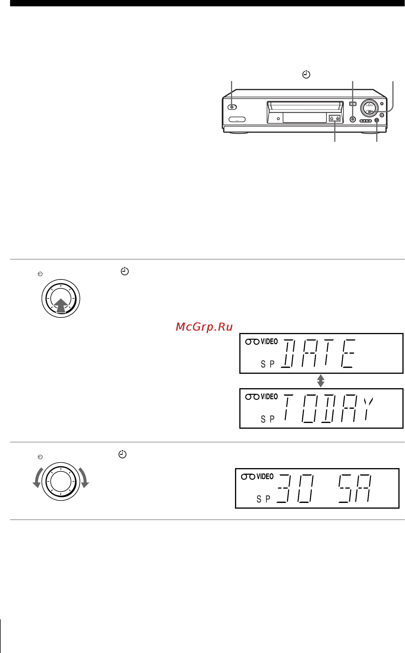 Sony SLV-SE220G [40/76] Recording tv programmes using the dial timer slv se820g only