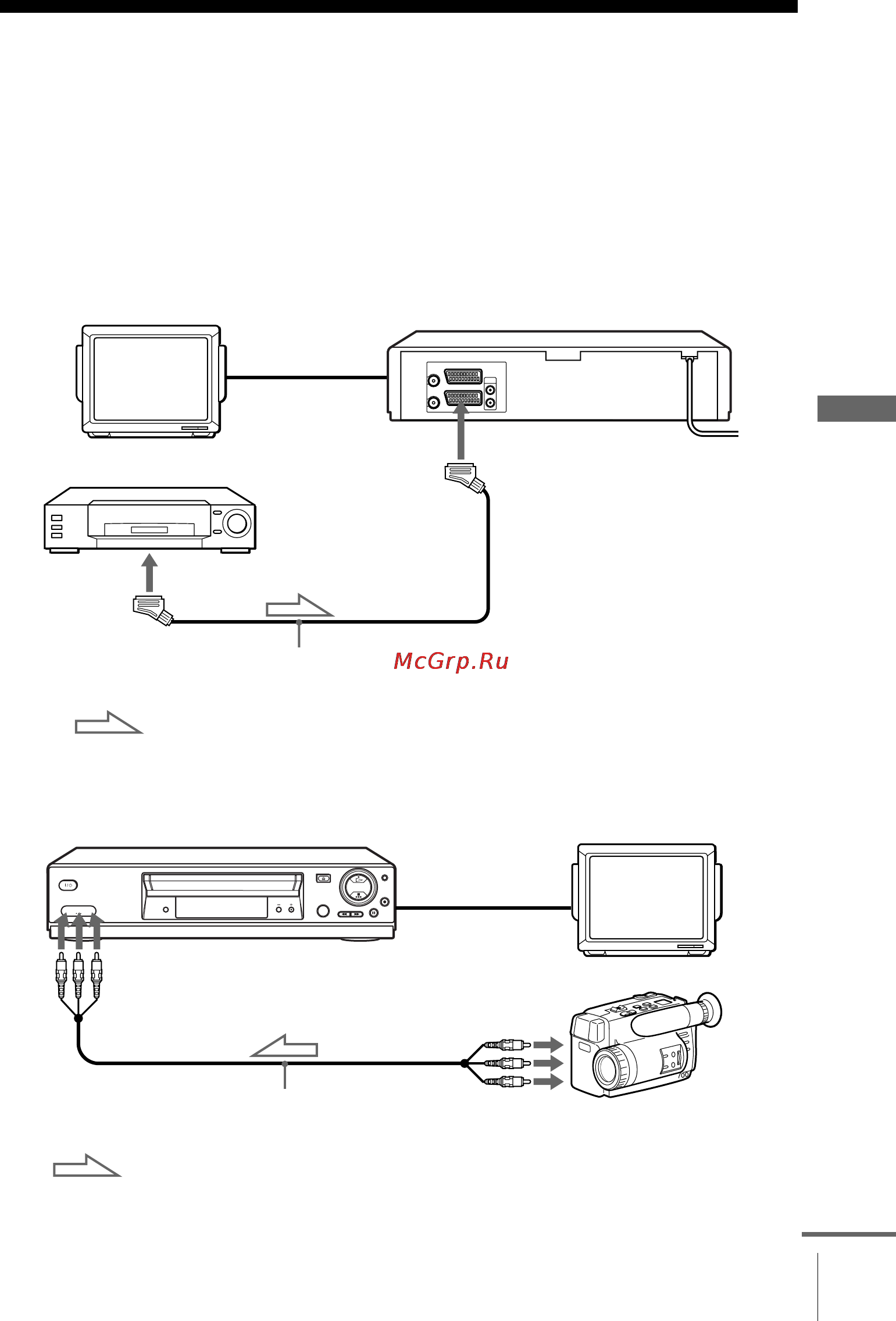 Sony SLV-SE220G [65/76] Connecting to a vcr or stereo system
