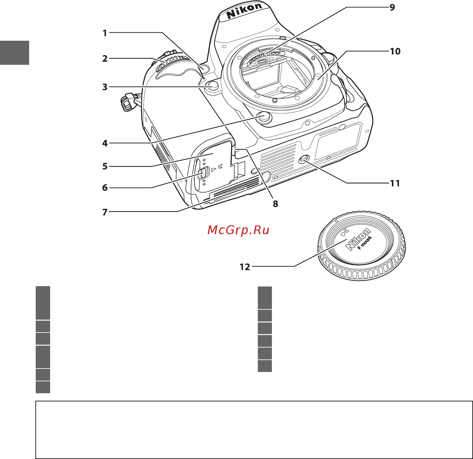 Nikon D7000 Body Инструкция по эксплуатации онлайн [24/348] 27355