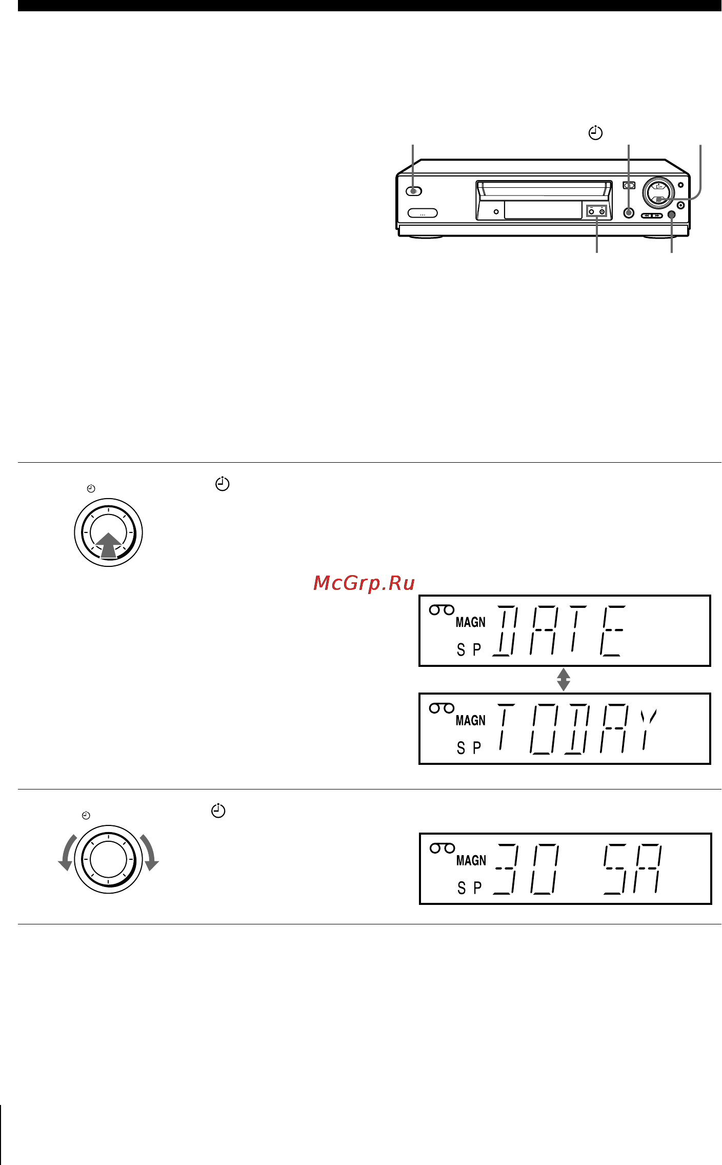 Sony SLV-SE220B [42/80] Recording tv programmes using the dial timer slv se820b only