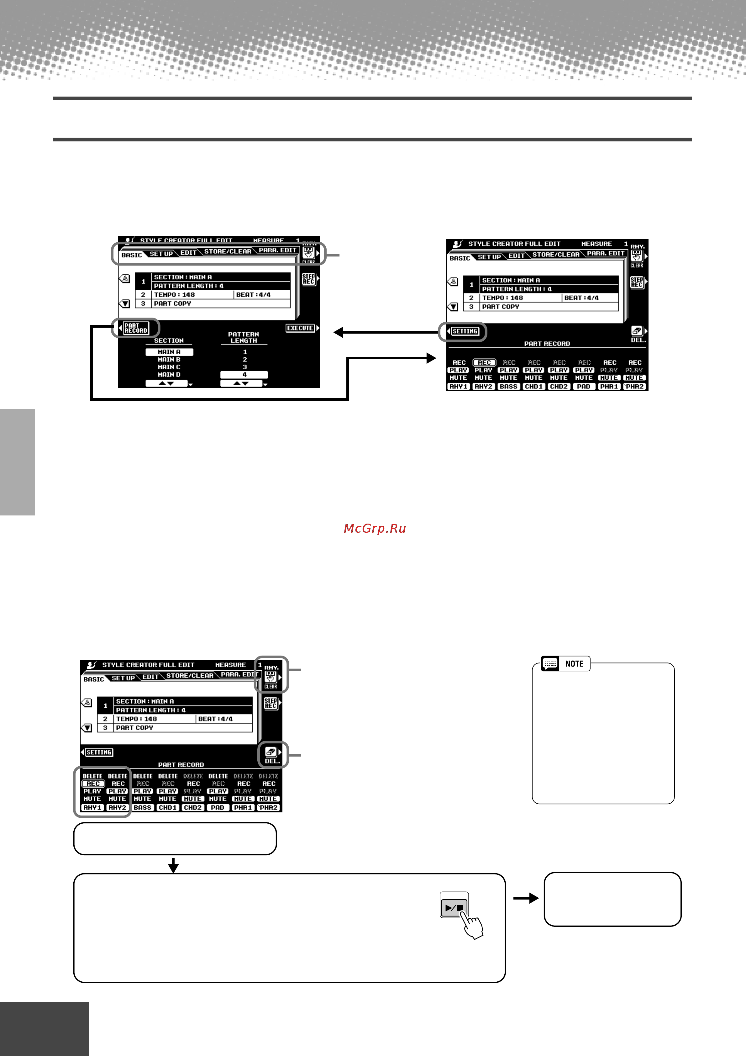 Yamaha PSR-9000 [110/214] Style recording full edit