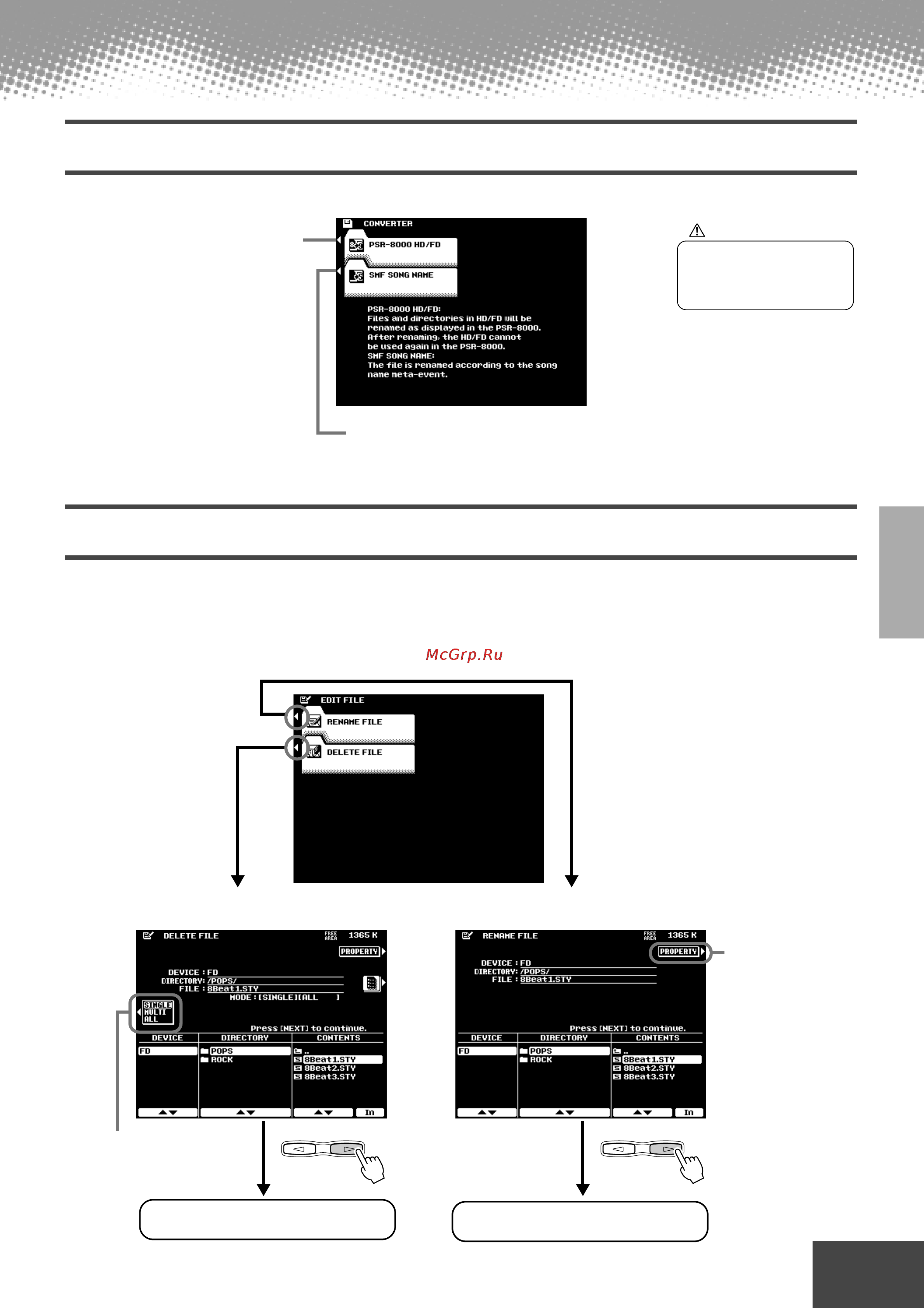 Yamaha PSR-9000 [131/214] Converting files