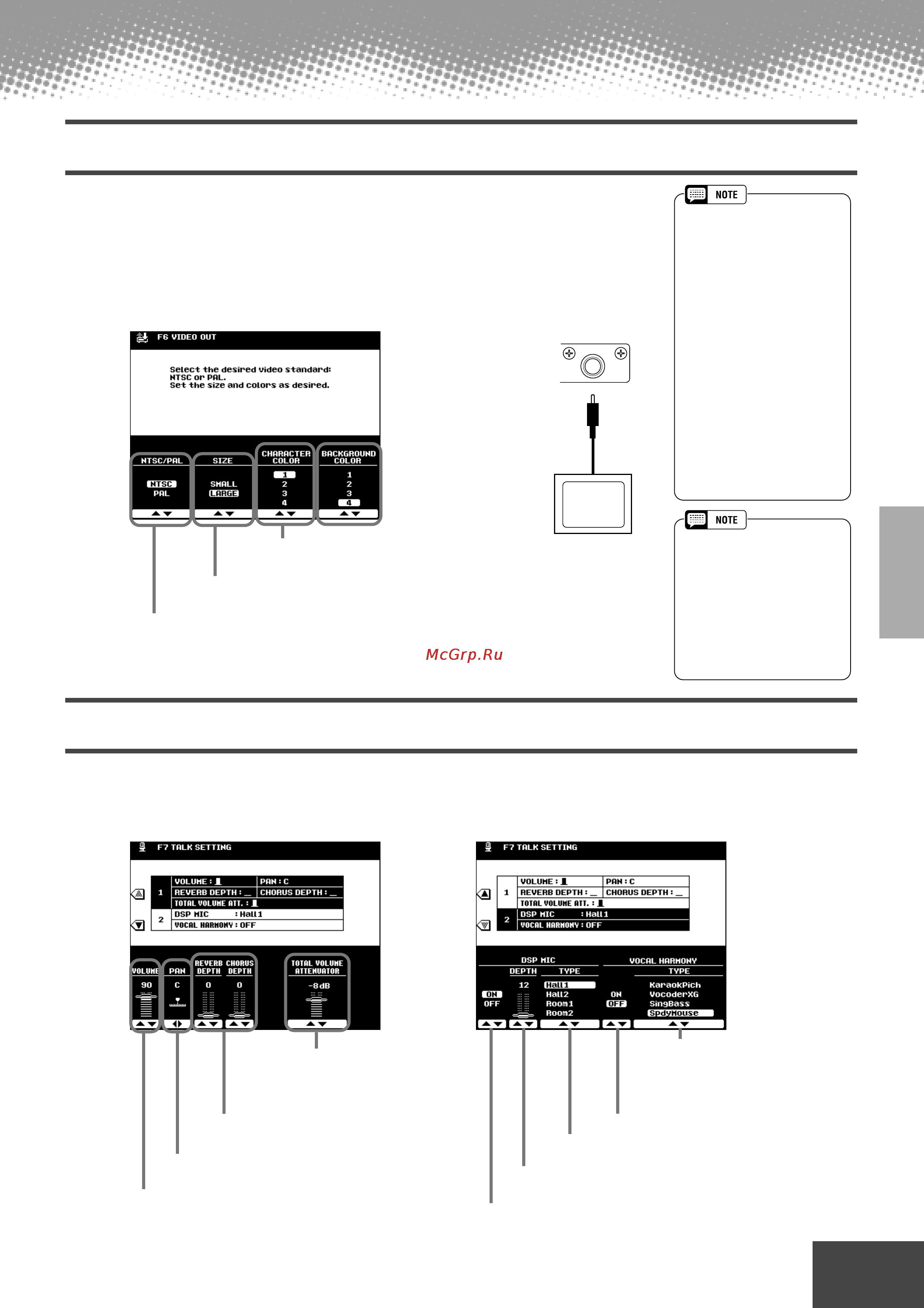 Yamaha PSR-9000 [141/214] Video monitor settings