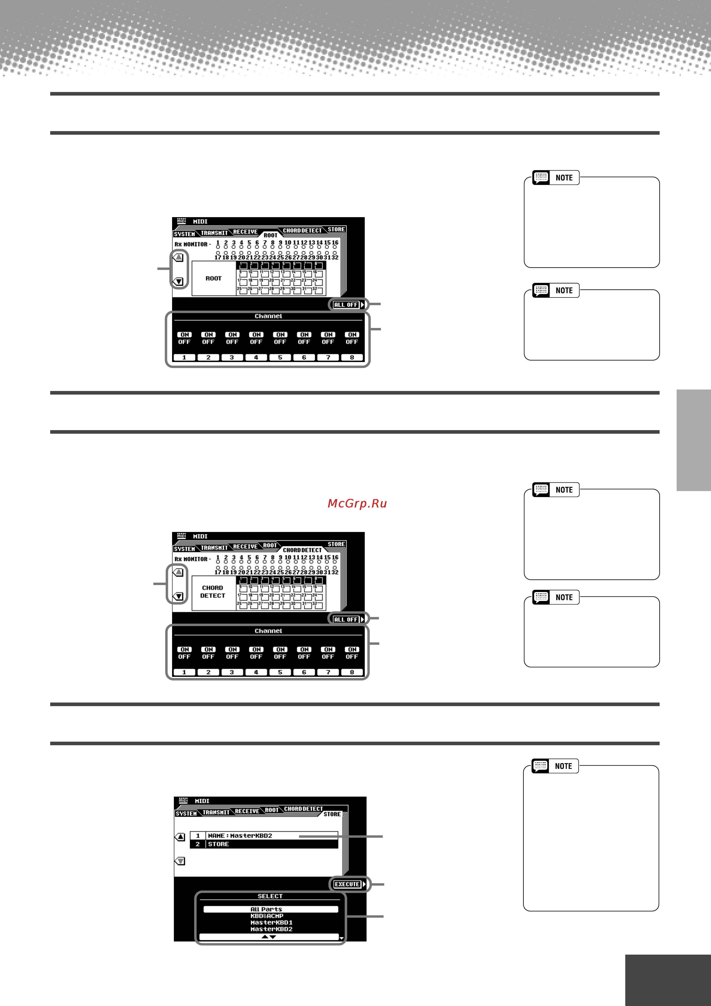 Yamaha PSR-9000 [153/214] Root settings