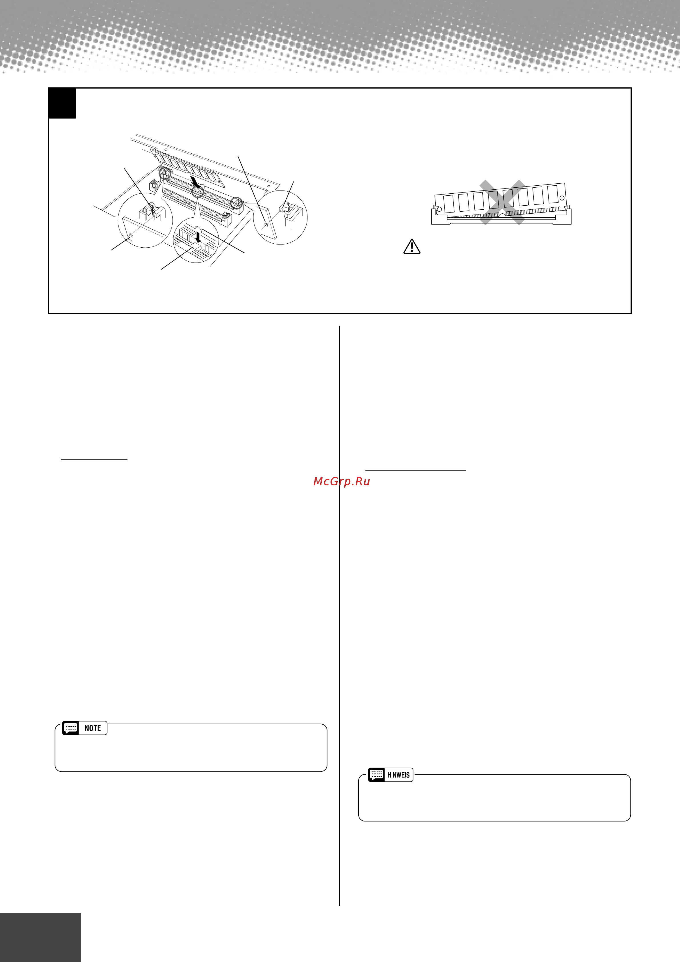 Yamaha PSR-9000 [162/214] Installing options installationsoptionen installation des options