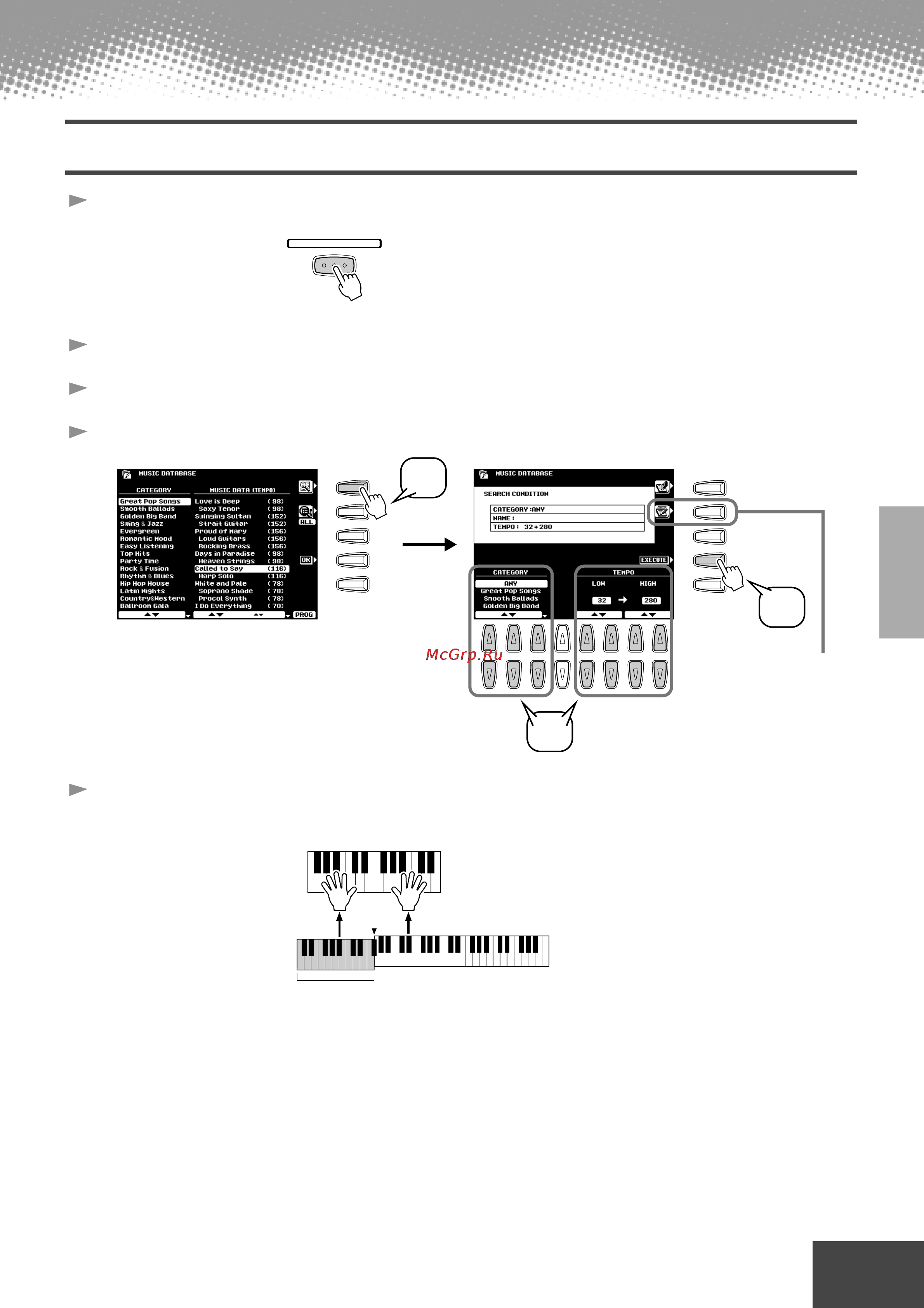 Yamaha PSR-9000 [27/214] Music database