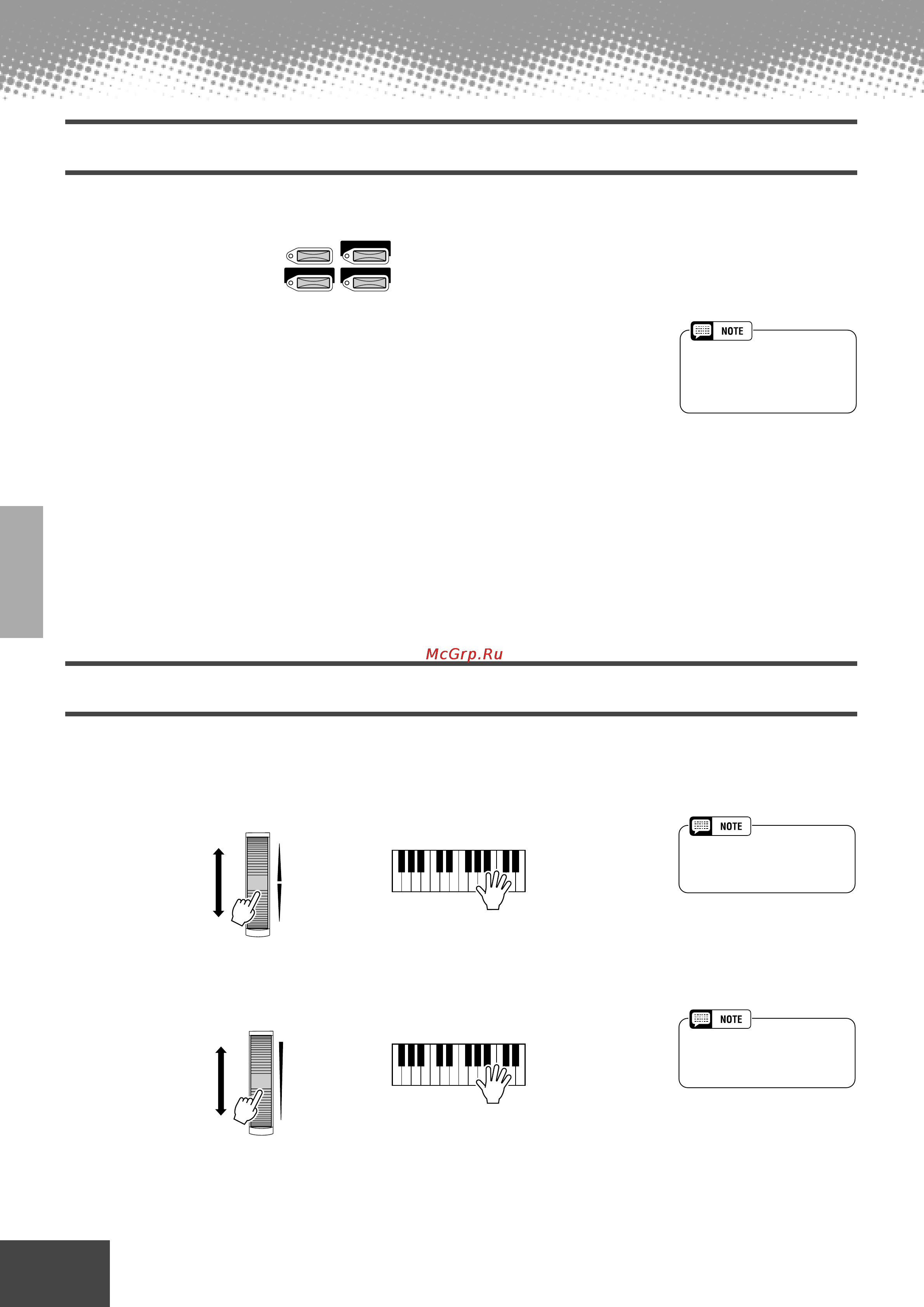 Yamaha PSR-9000 [54/214] Wheel all the way towards yourself minimizes the depth of the effect while rotating it away from yourself increases it