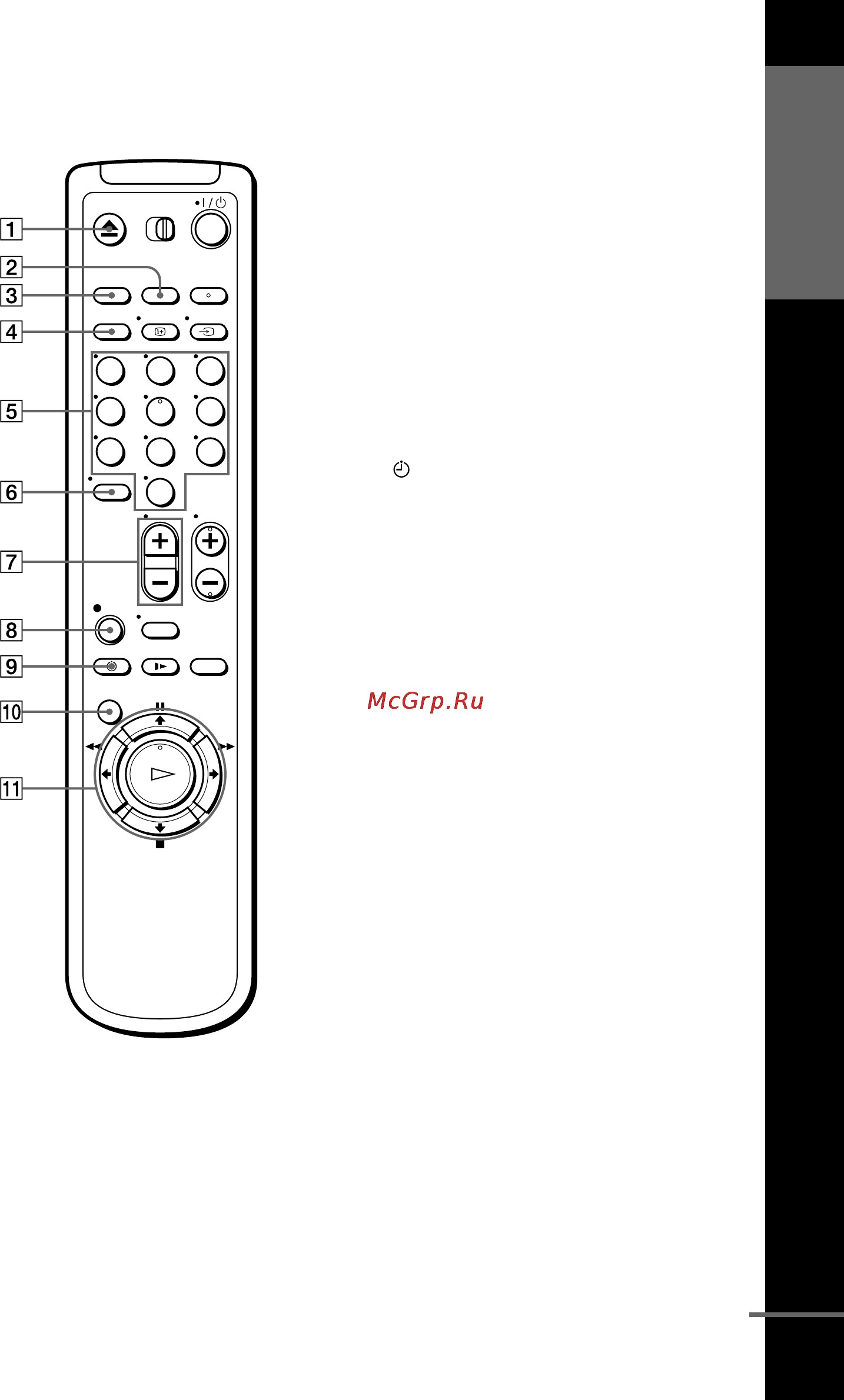 Sony SLV-SE210G [7/56] Remote commander