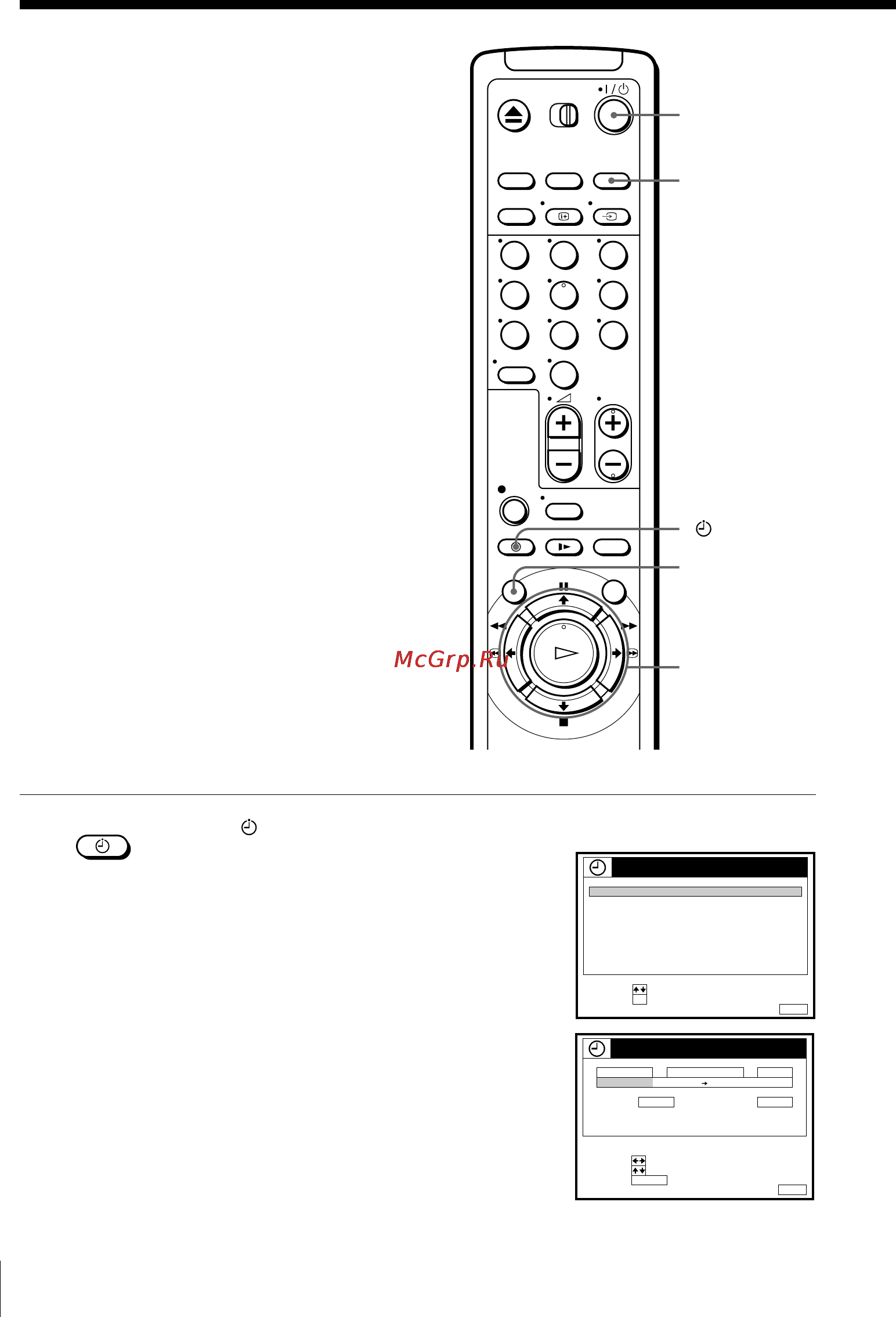 Sony SLV-SE20UX [44/72] Setting the timer manually