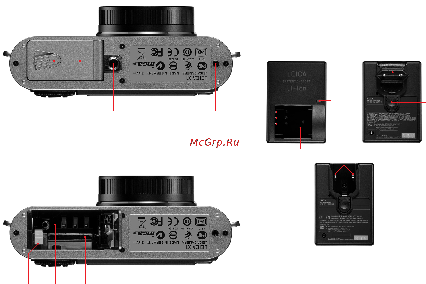 Leica X-1 Инструкция по эксплуатации онлайн [3/70] 27384